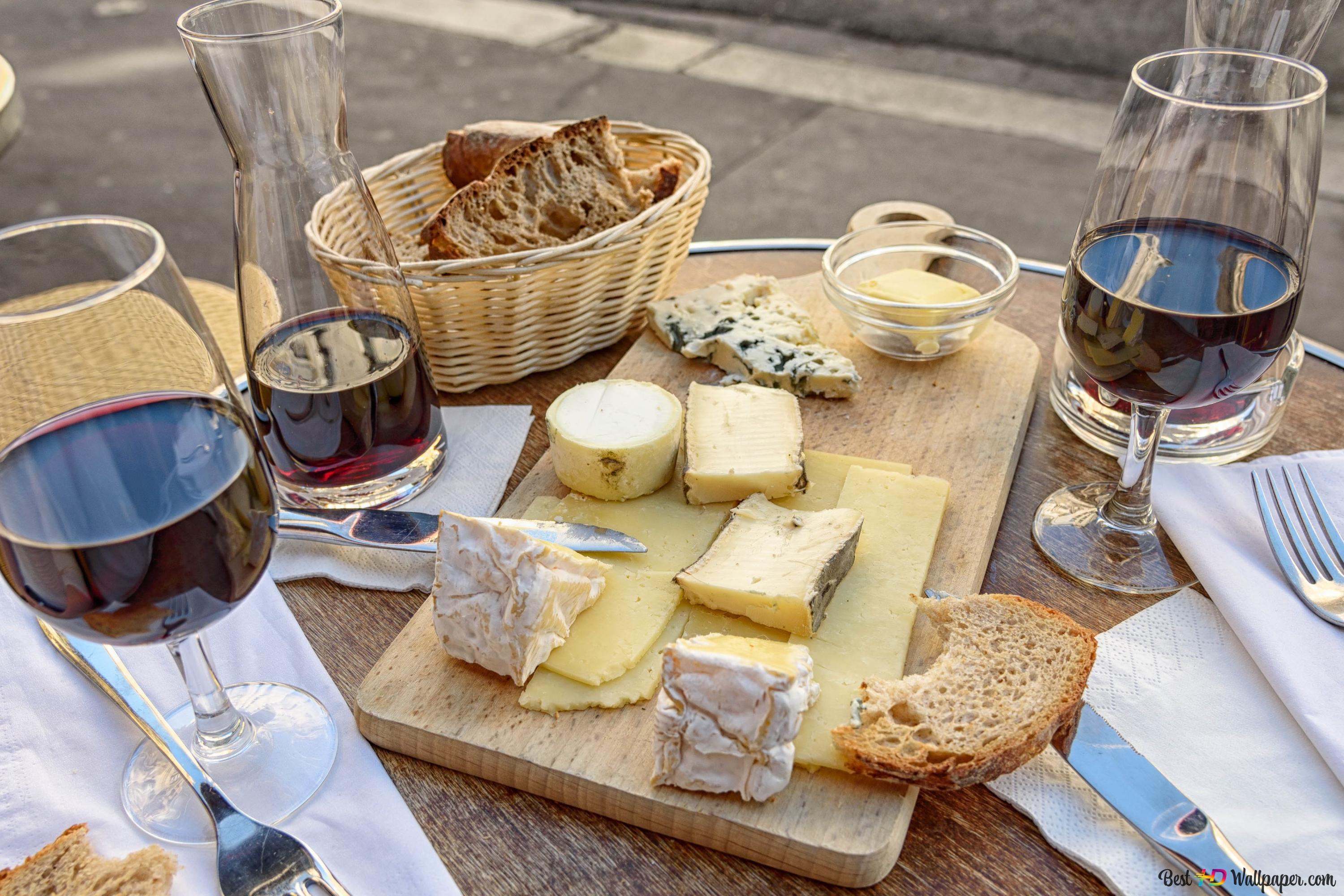 3000x2000 Wine and Cheese 4K wallpaper download