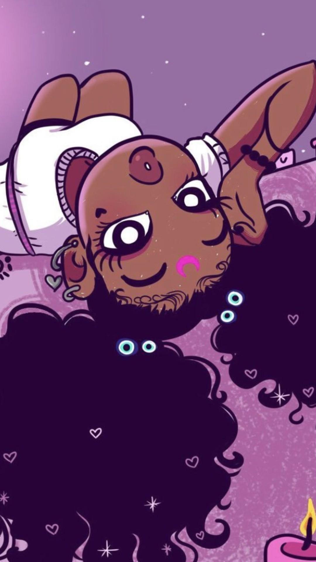 1080x1920 Black Girl Cartoon iPhone Wallpaper Black Girl Cartoon iPhone Wallpaper