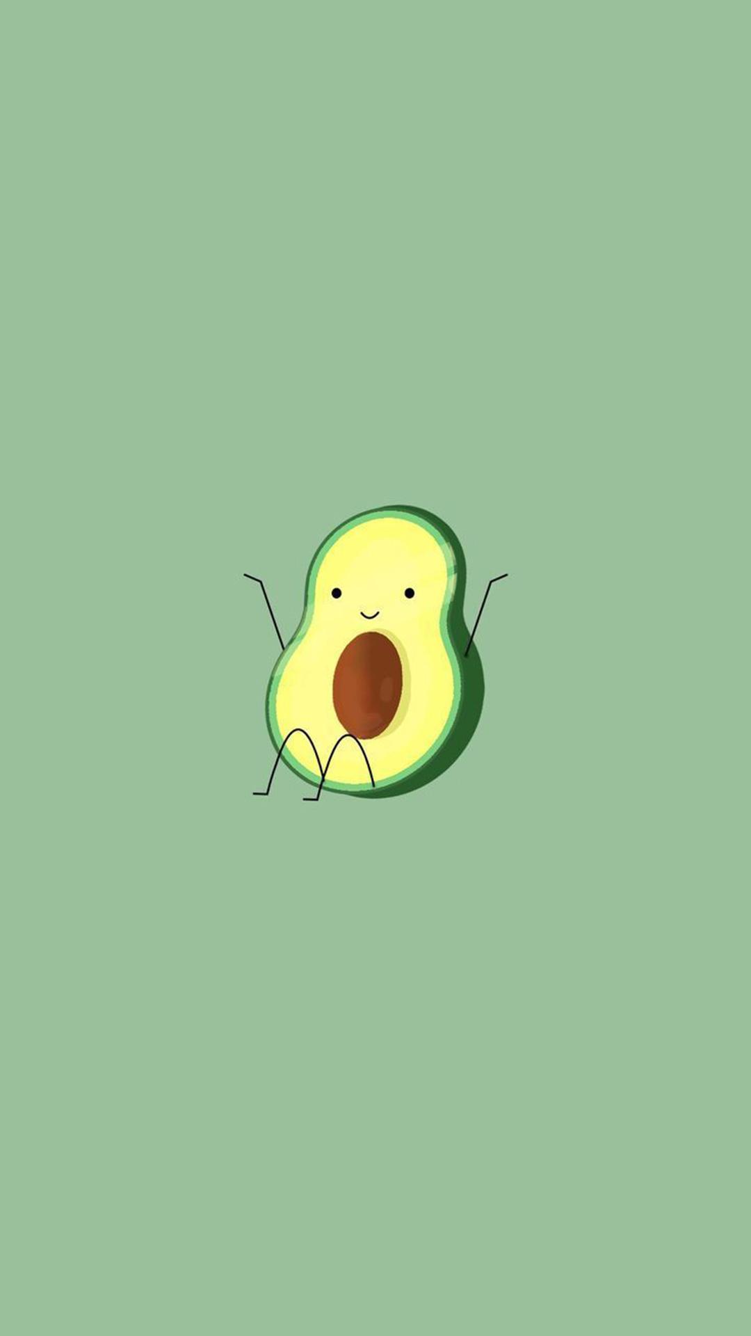 1080x1920 Cute Avocado Wallpaper HD