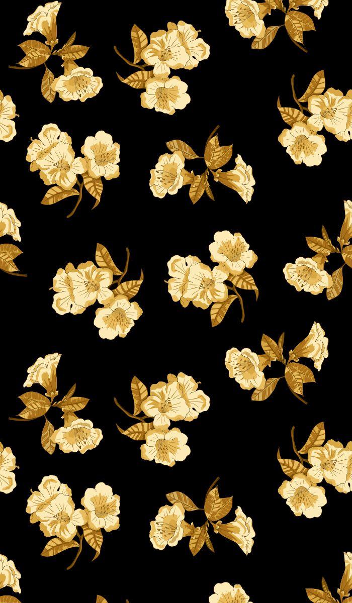 Golden Floral Wallpapers Top Free Golden Floral Backgrounds