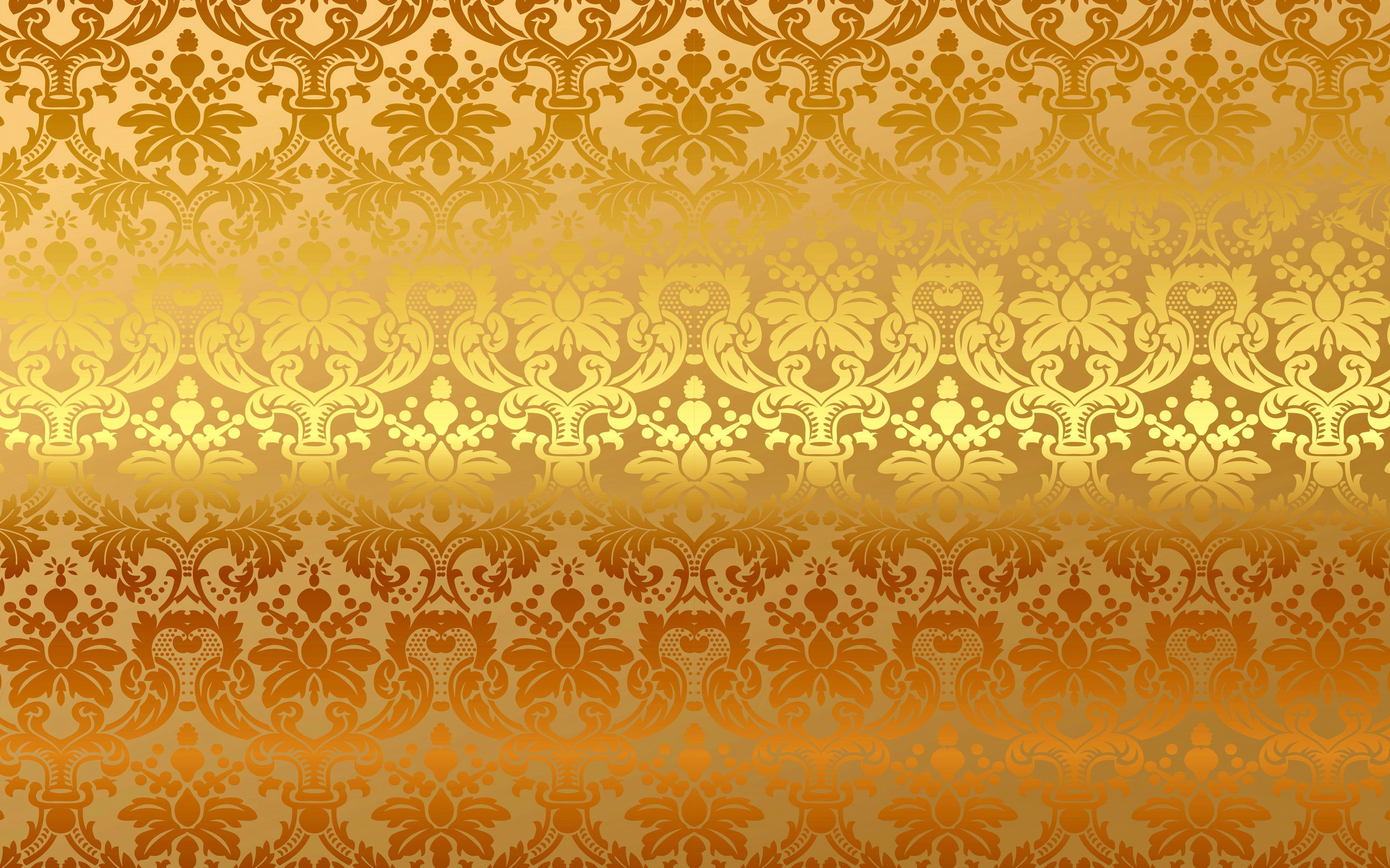 4450x2780 yellow floral wallpaper #background #gold #pattern #vector #golden #ornament #vintage #bac. Patrones de papel tapiz, Wallpaper dorado, Ideas de fondos de pantalla