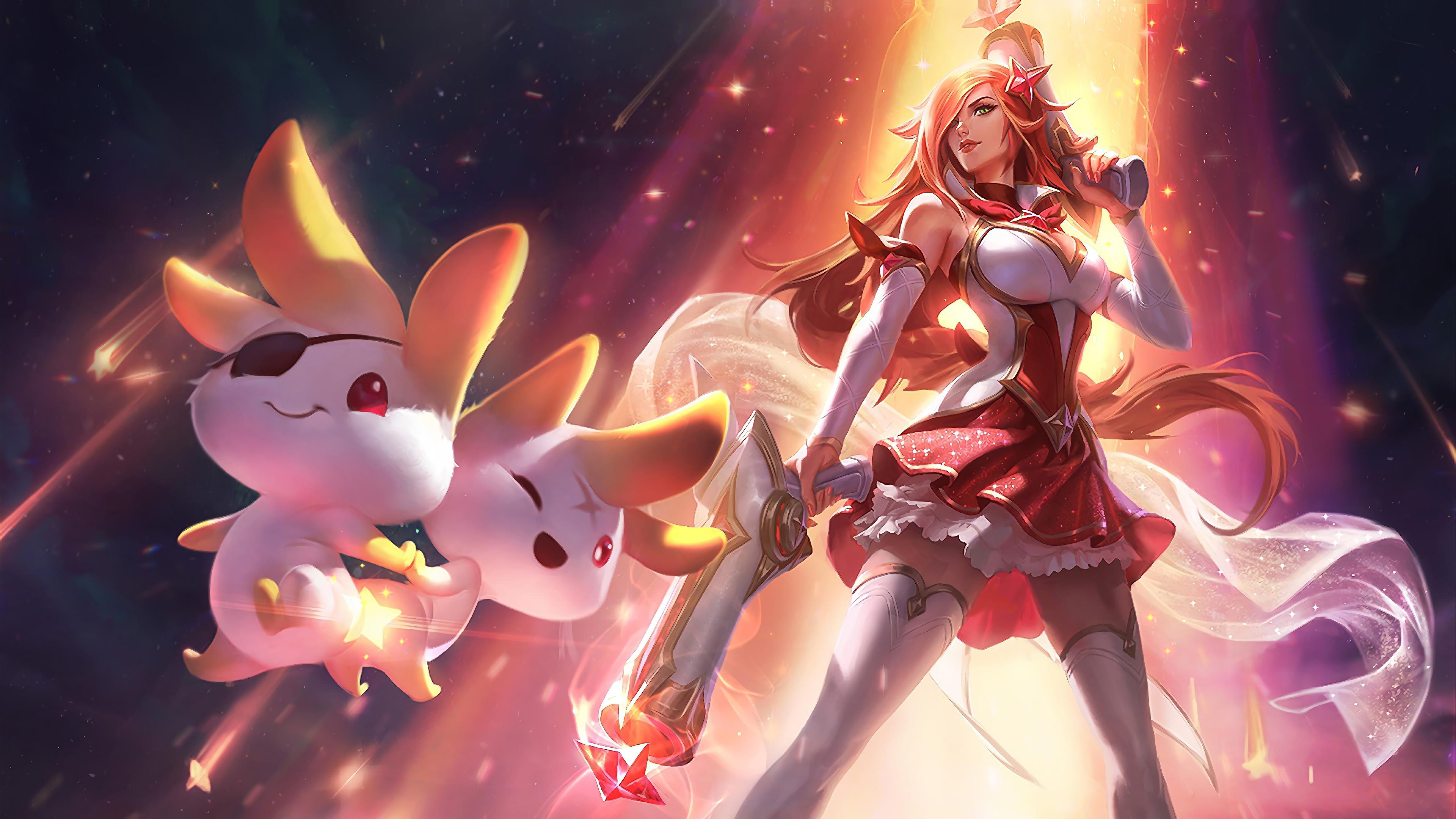 3840x2160 Wallpaper 4k Star Guardian Miss Fortune LoL Splash Art League of Legends Wallpaper