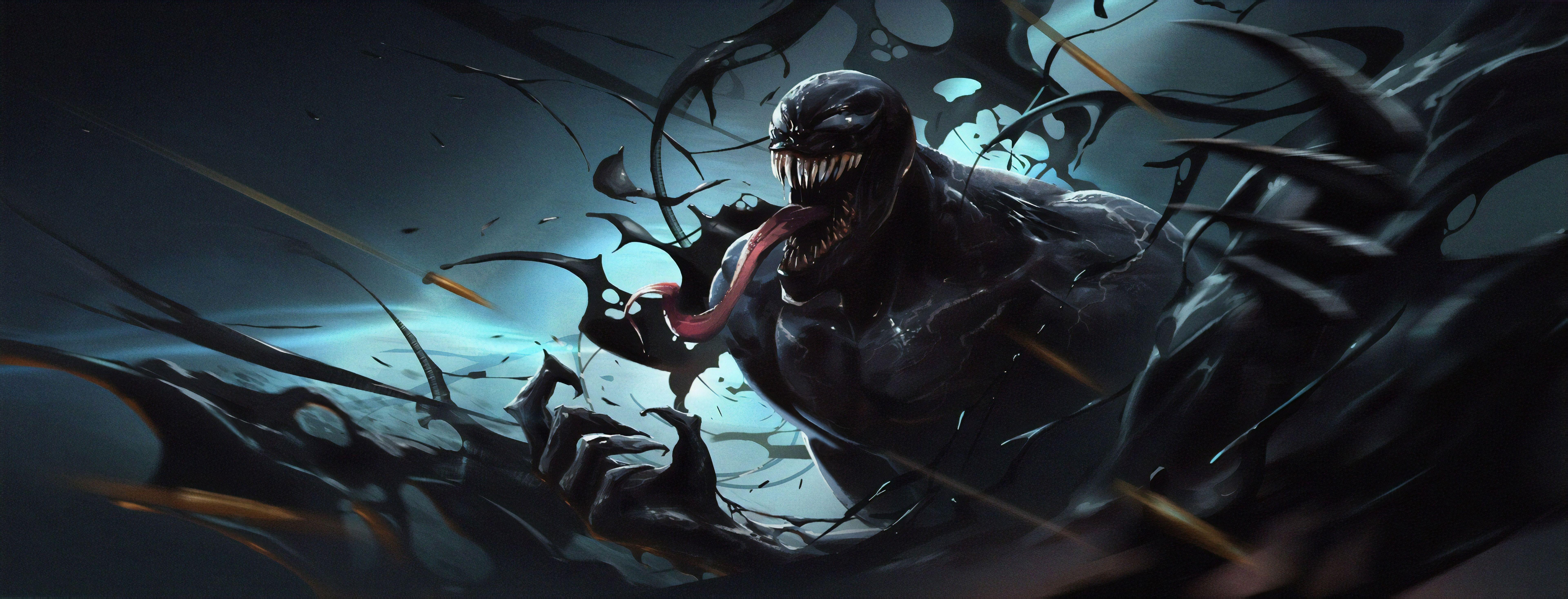 7680x2936 Venom PC Wallpaper