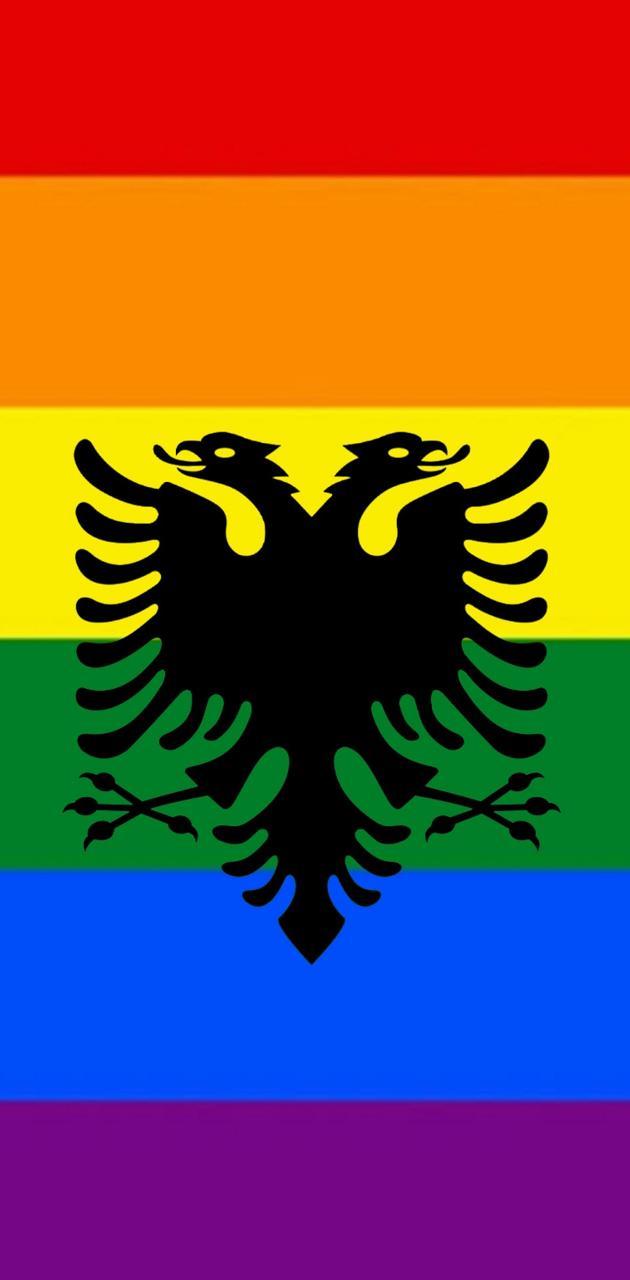 630x1280 albania flag wallpaper