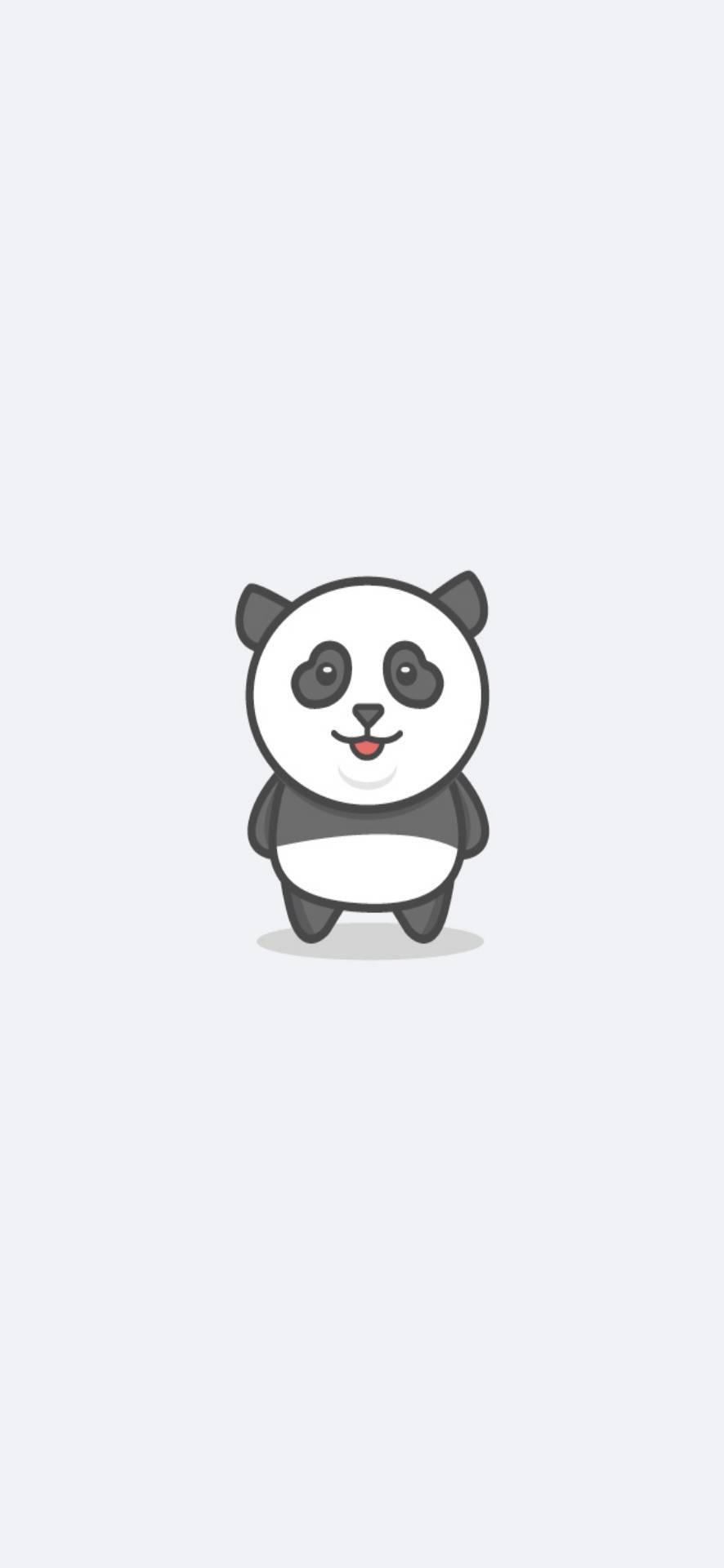 886x1920 Download White With Cute Panda iPhone Wallpaper