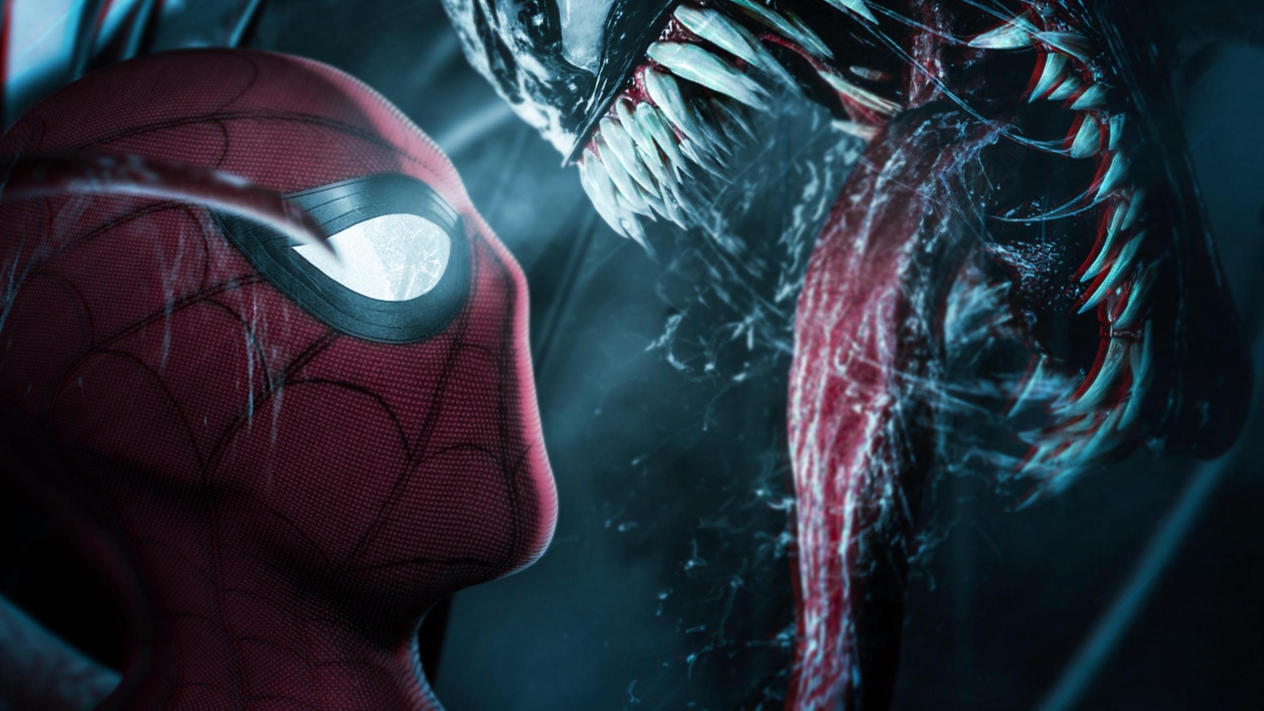2560x1440 Spider Man Wallpaper 4K, Venom, Marvel Comics, Graphics CGI