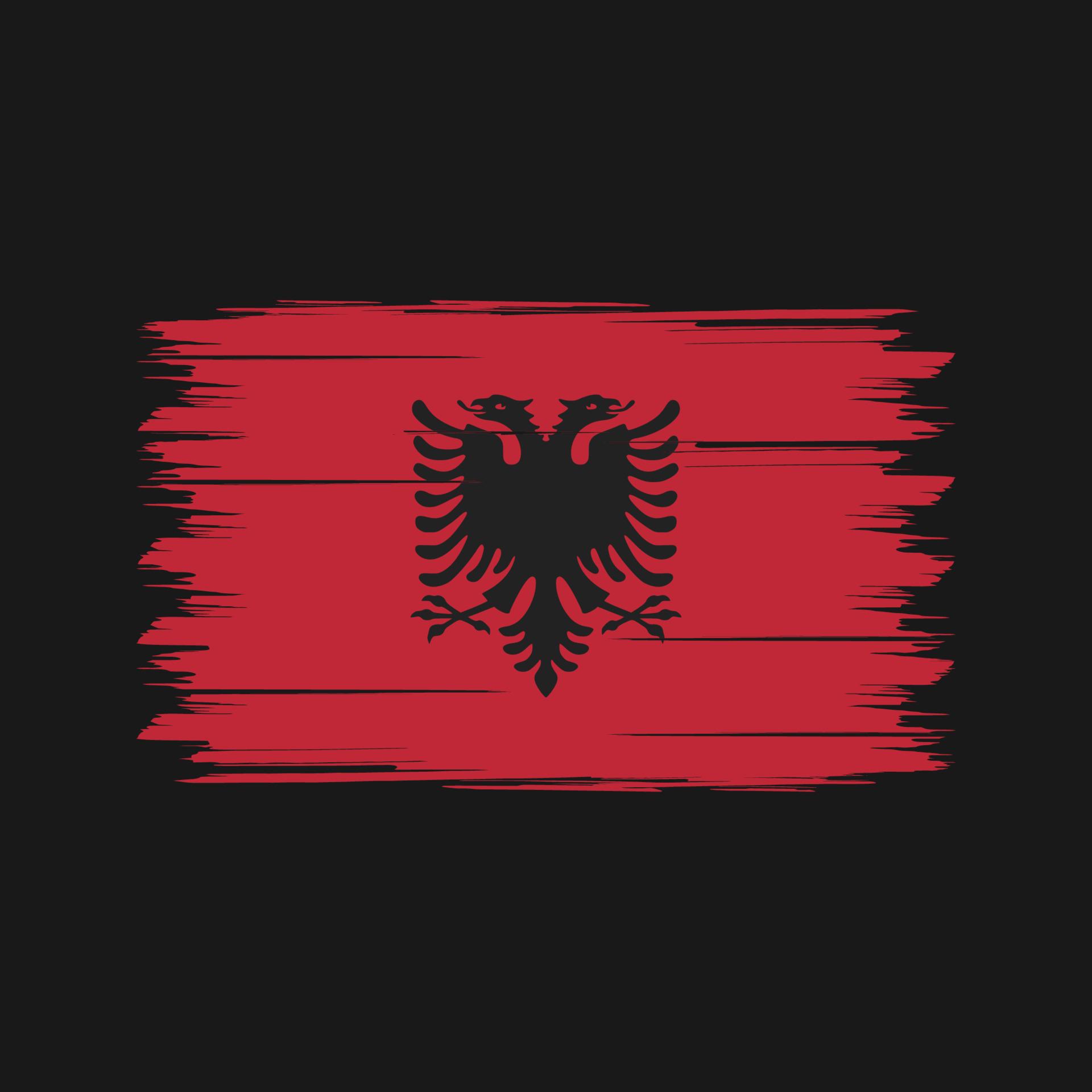 1920x1920 Albania Flag Brush. National Flag