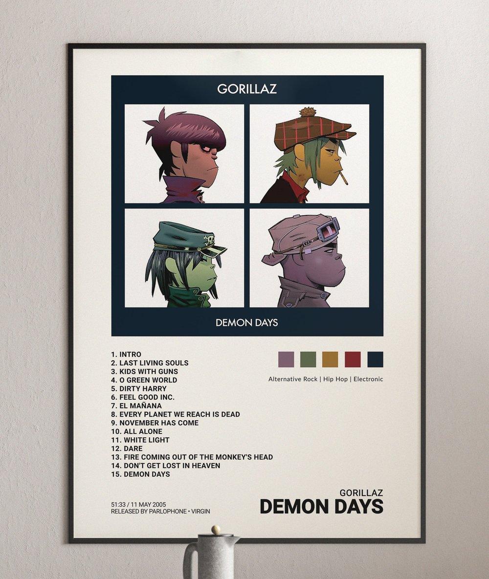 1000x1184 Gorillaz Days Album Cover Poster, Gorillaz Wallpaper