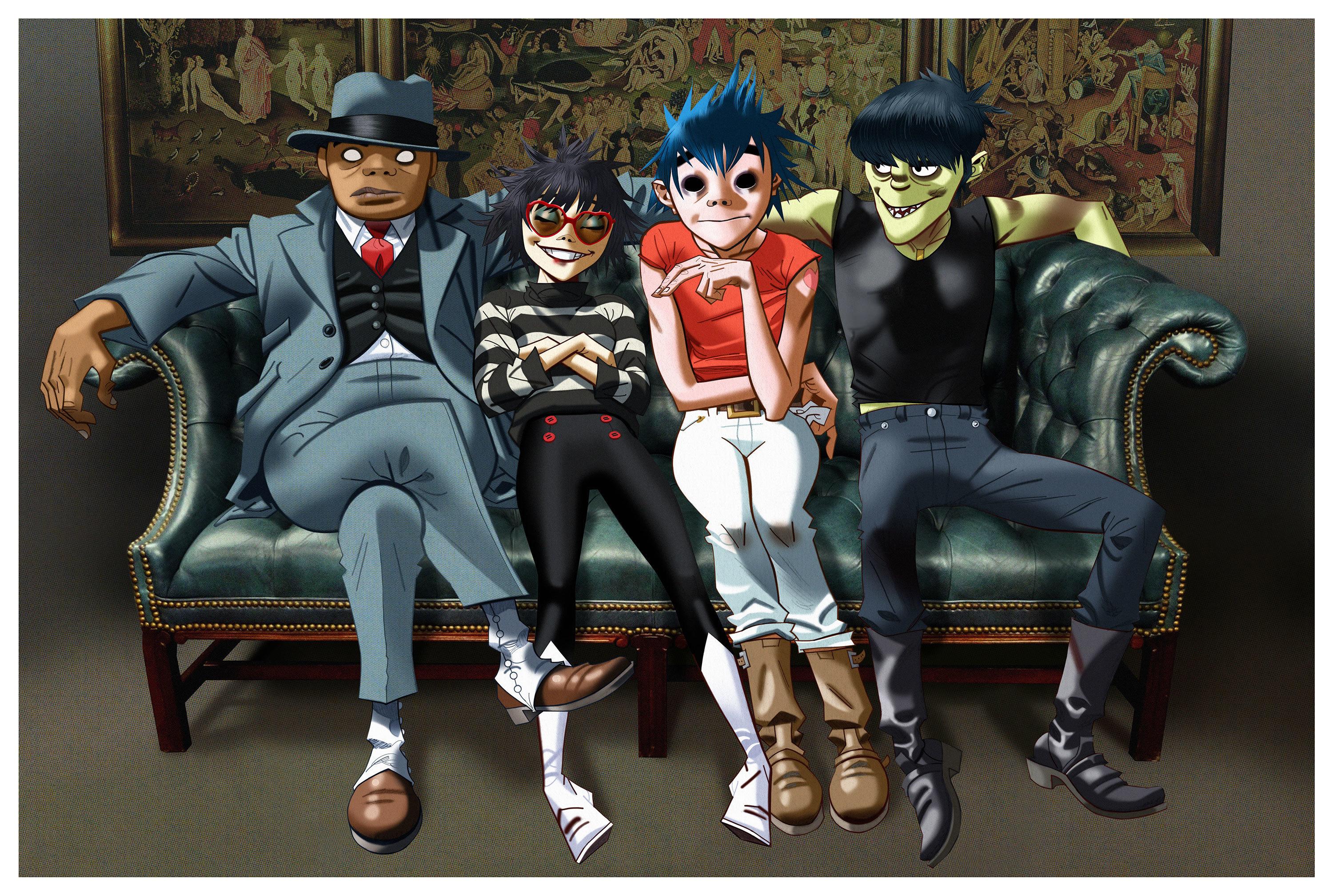 3000x2018 Gorillaz Are Human After All : The Record