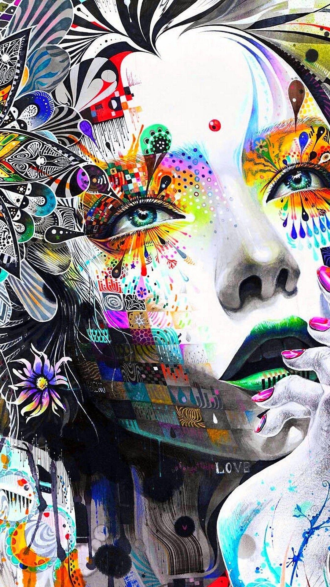1080x1920 Wallpaper Trippy Art iPhone 3D iPhone Wallpaper