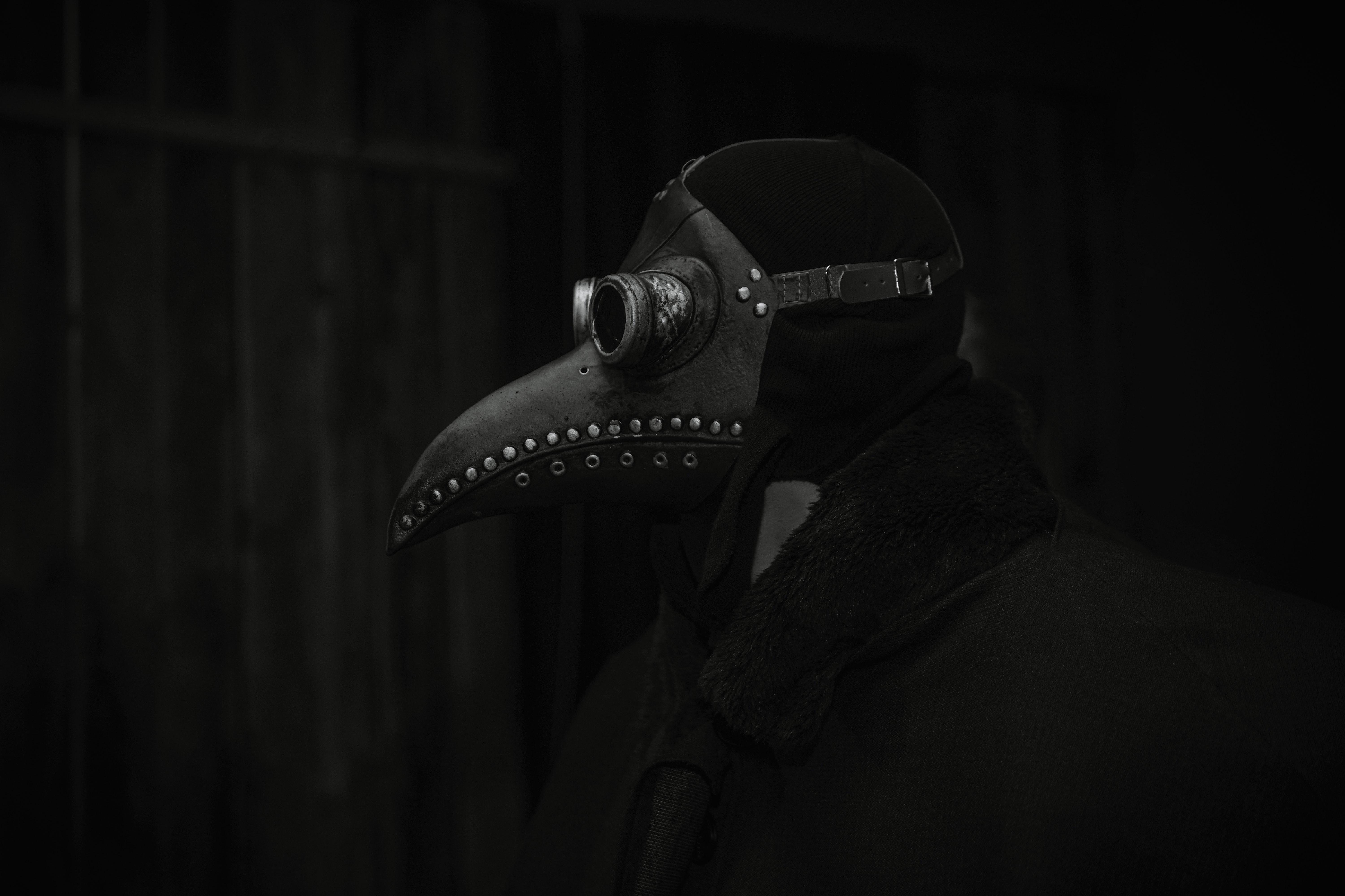 6000x4000 Plague Doctor Inspired Leather Mask · Free