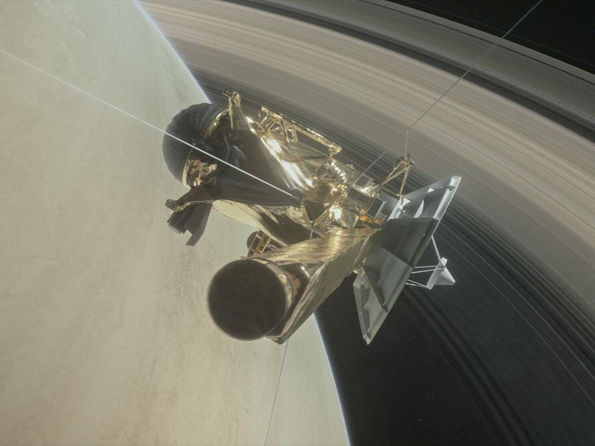 1200x900 Huge hurricane captured between Saturn's rings in incredible Cassini space probe image