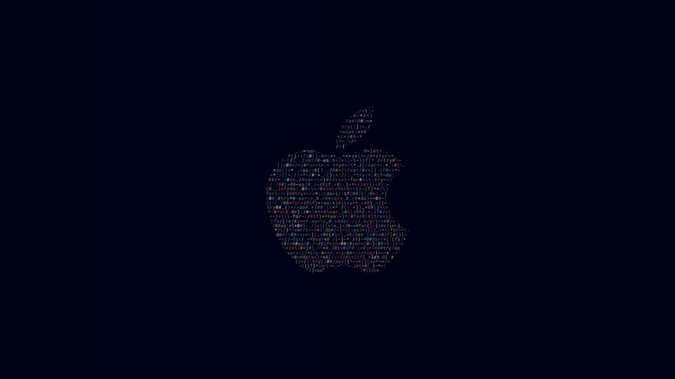 1366x768 Download wallpaper 1366x768 apple, logo, minimal, tablet, laptop, 1366x768 HD background, 8724
