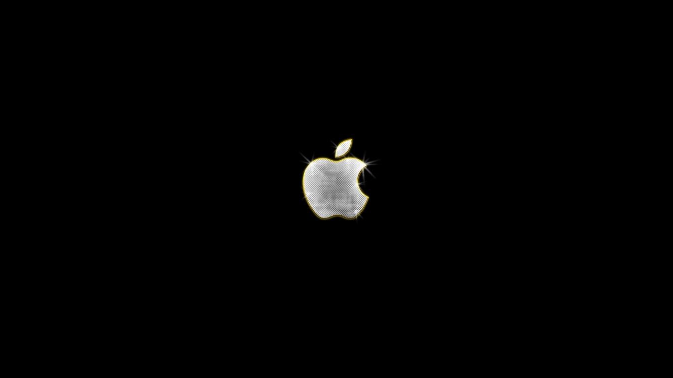 1366x768 Apple Bling desktop PC and Mac wallpaper