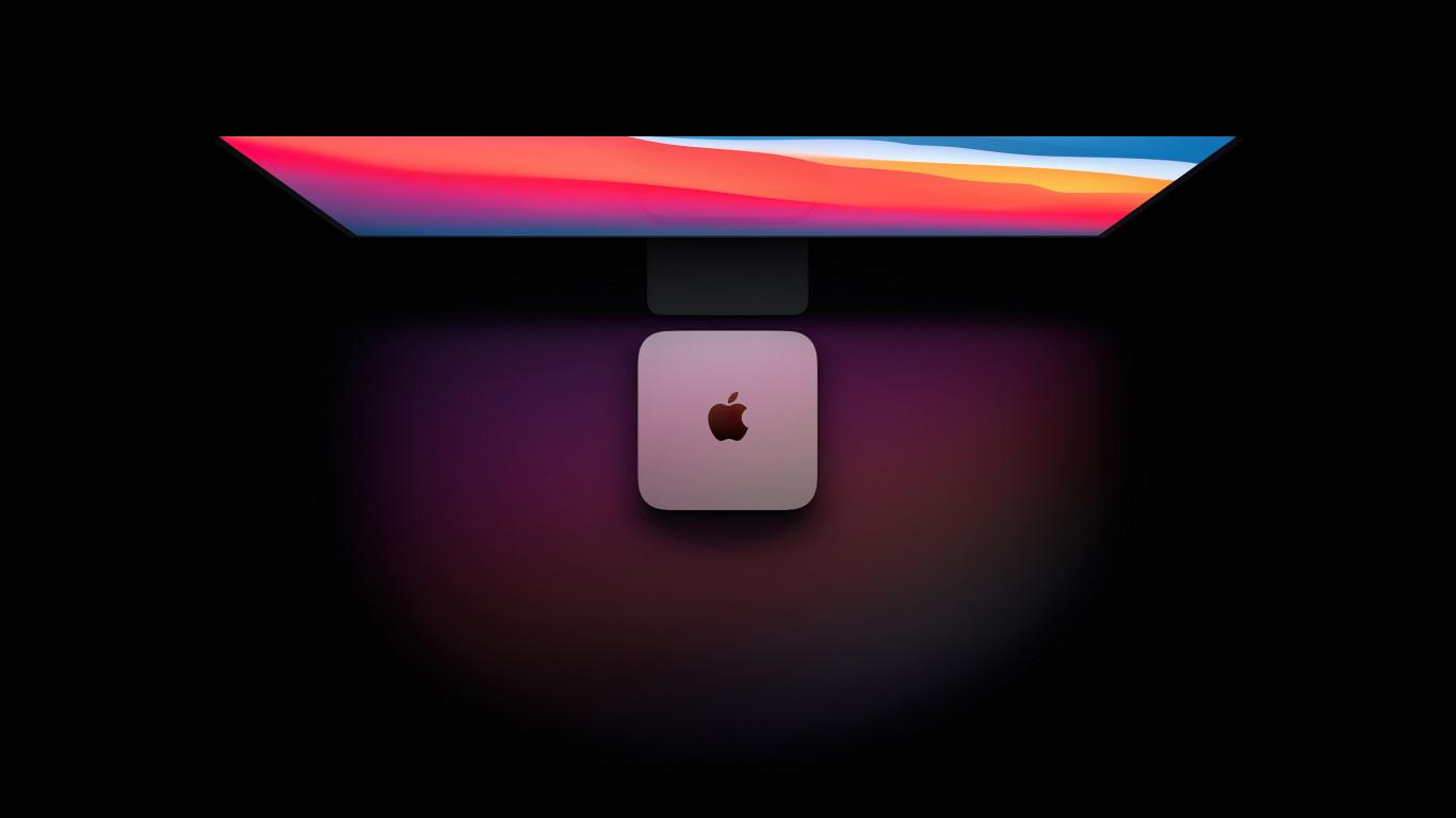 1366x768 Download wallpaper: Mac Mini 1366x768