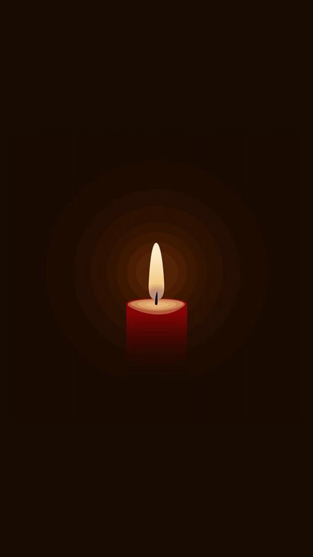 1080x1920 Burning candle Wallpaper Download