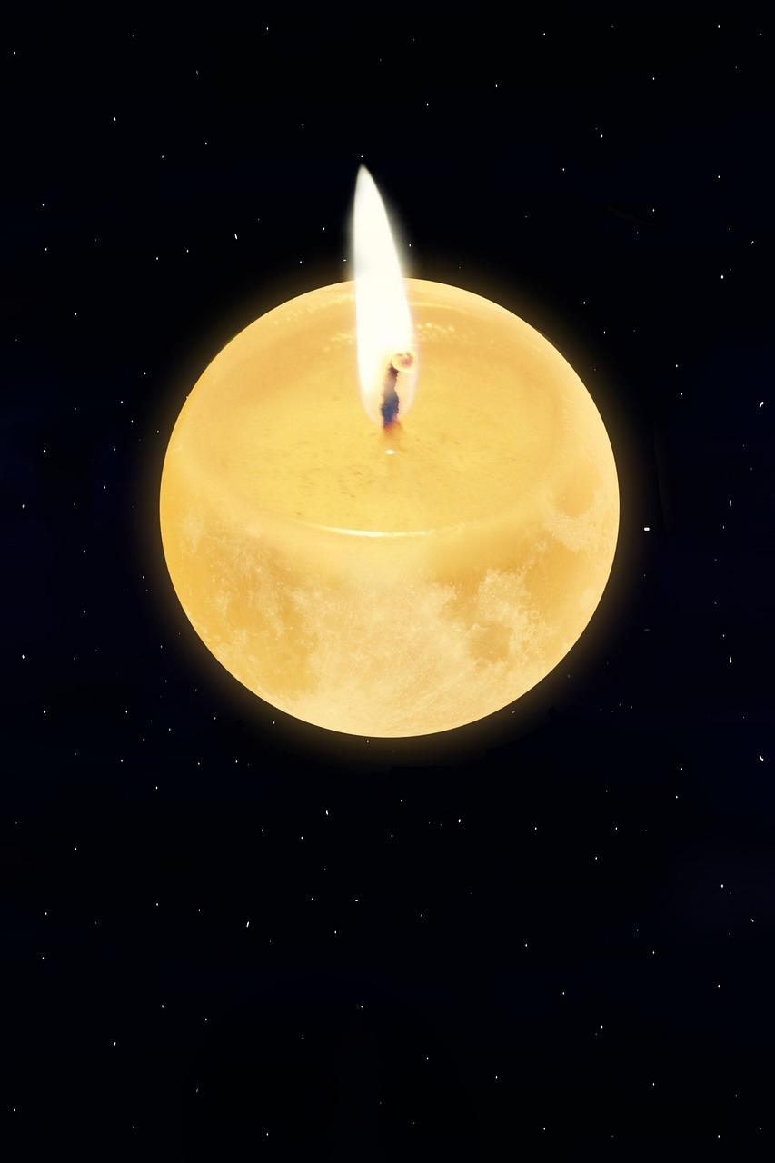 853x1280 Moon Burning Candle