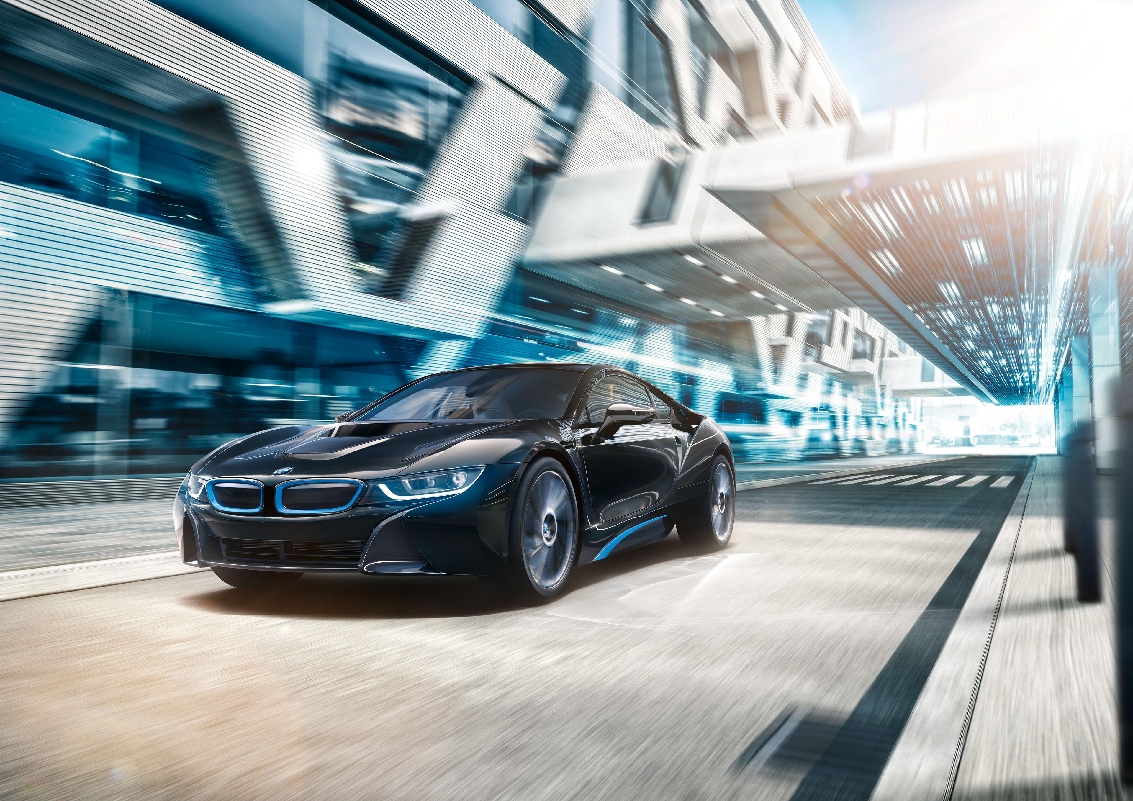 3840x2715 4K, Black, BMW i8 Gallery HD Wallpaper