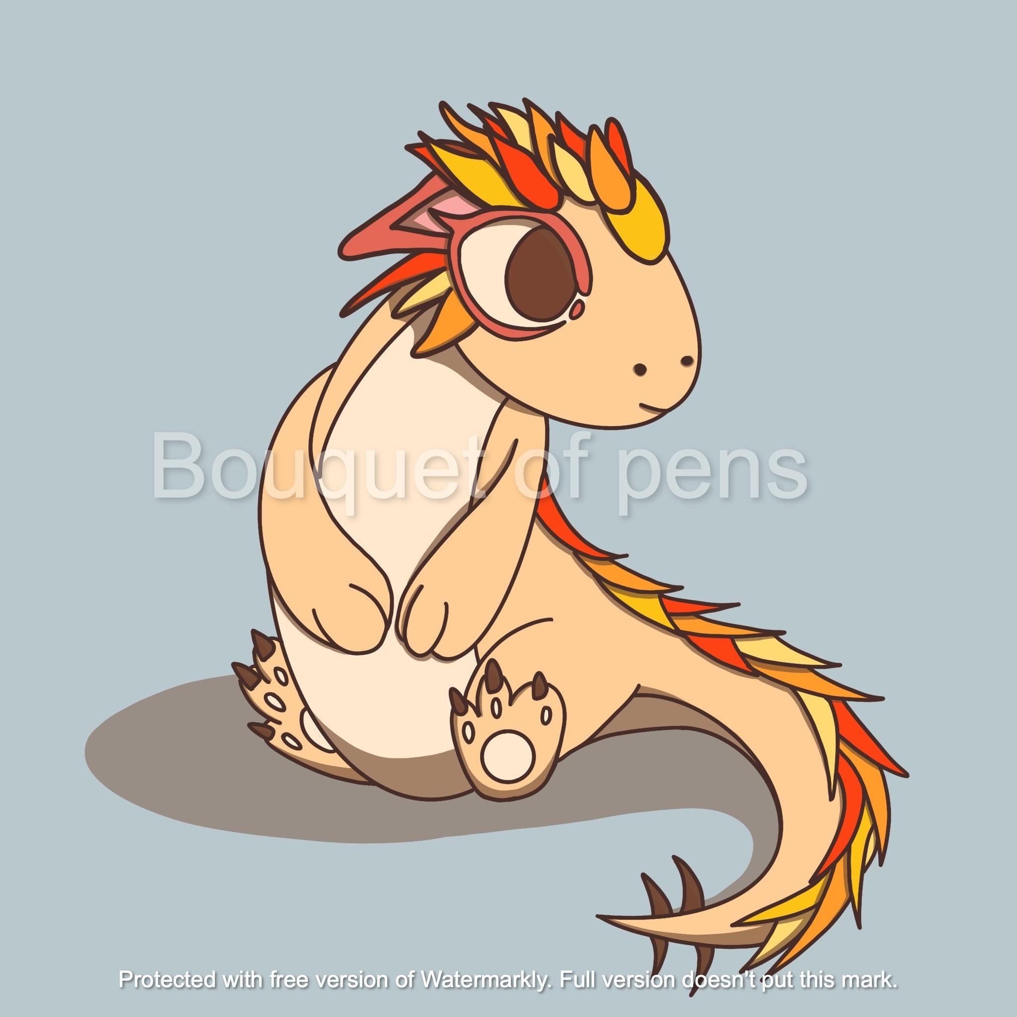 2048x2048 Aesthetic Dragon Wallpaper / Fantasy Fire Dragon iPad or
