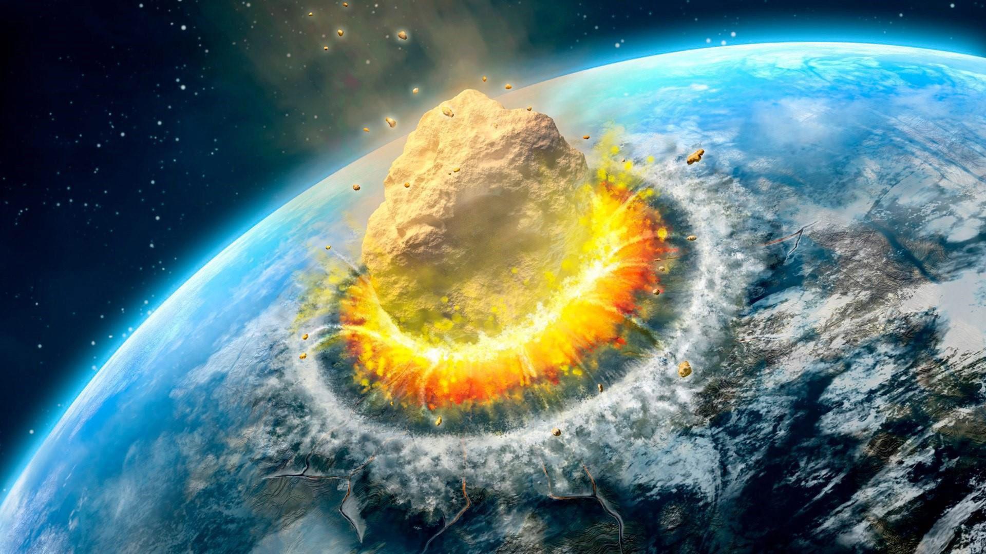 1920x1080 Asteroid Impact Falling Asteroid On Earth Ultra HD