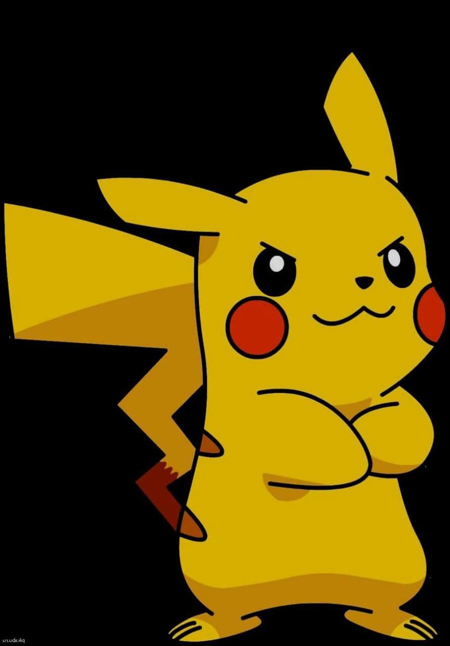 891x1277 Black Yellow Confident Pikachu Pokemon Phone Wallpaper Turkau