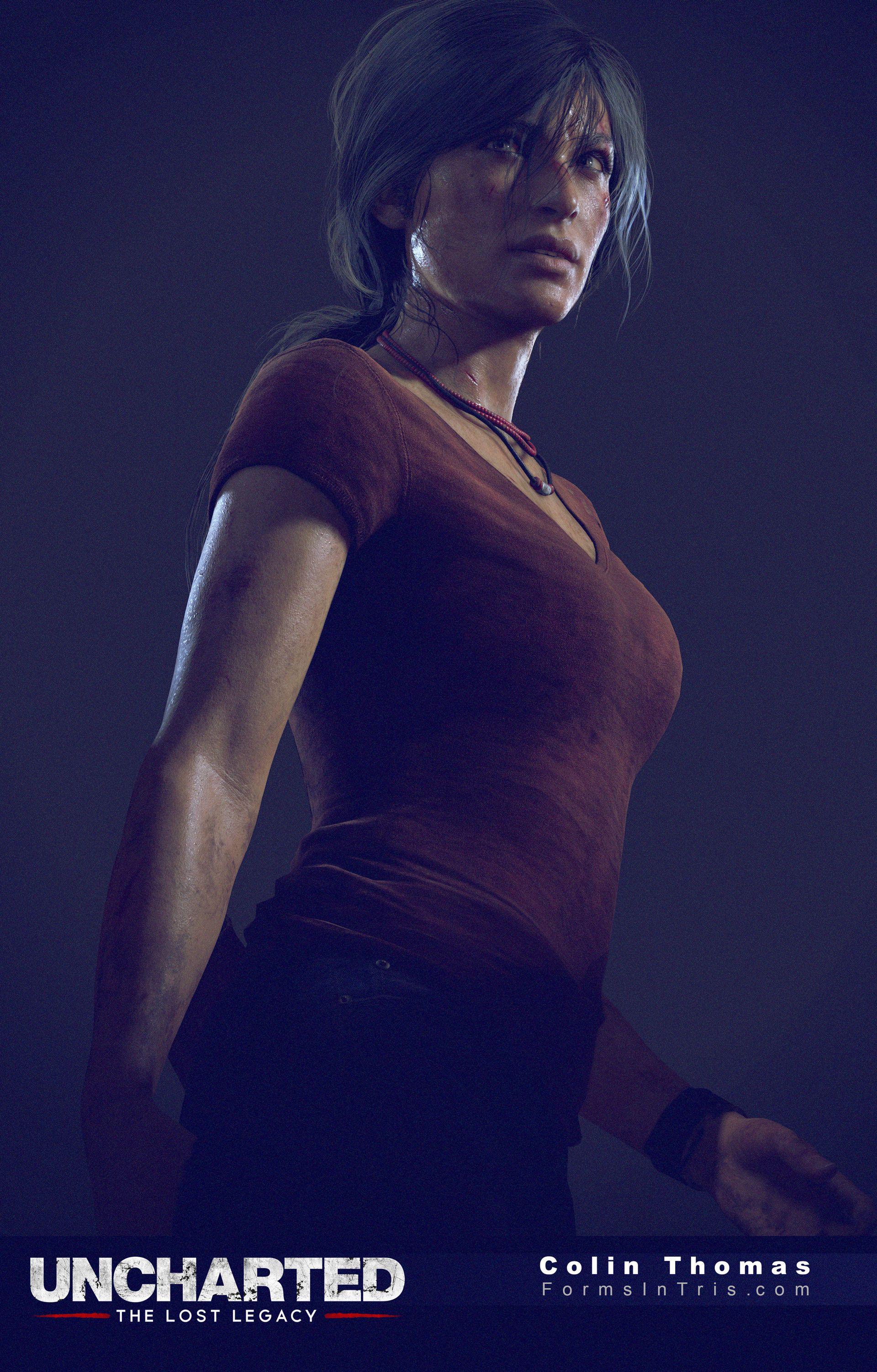 1920x3002 Uncharted Lost Legacy Chloe, Colin Thomas. Uncharted, Chloe Uncharted, Uncharted Game
