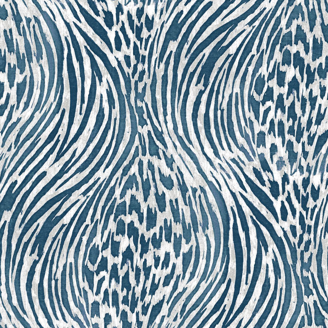 1280x1280 Splendid Blue Animal Print Wallpaper