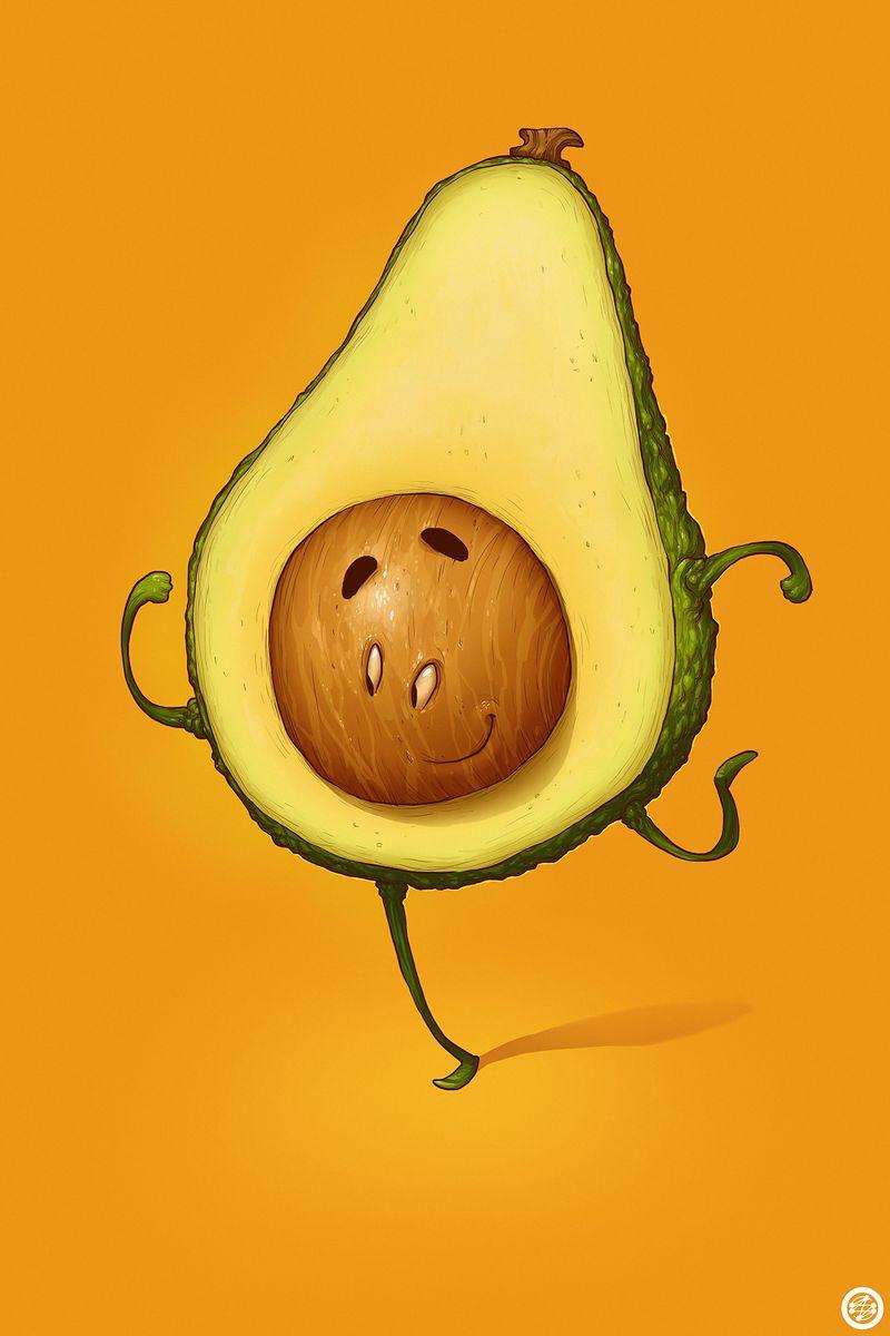 800x1200 Download Wallpaper 800x1200 Avocado, Smile, Smiley, Funny, Art Iphone 4s 4 For Parallax HD Background