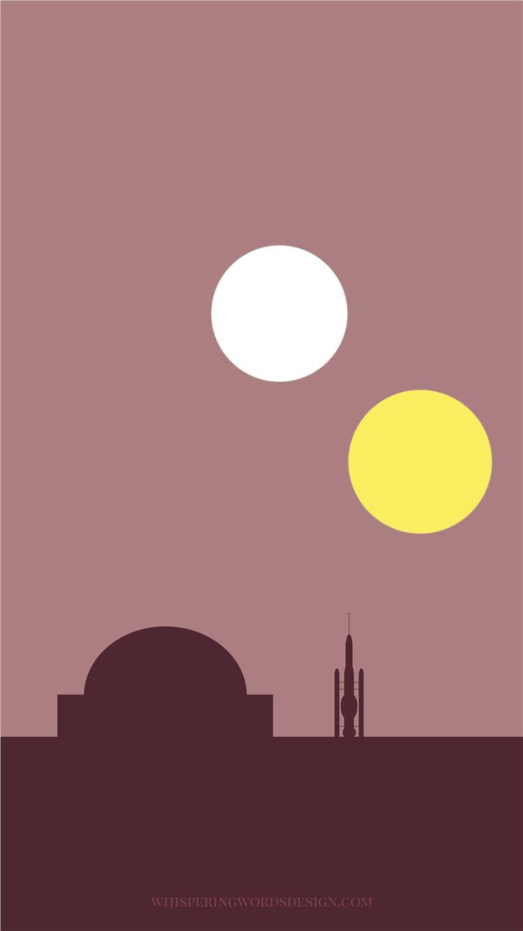750x1334 Best Minimalist star wars iPhone 8 HD Wallpaper