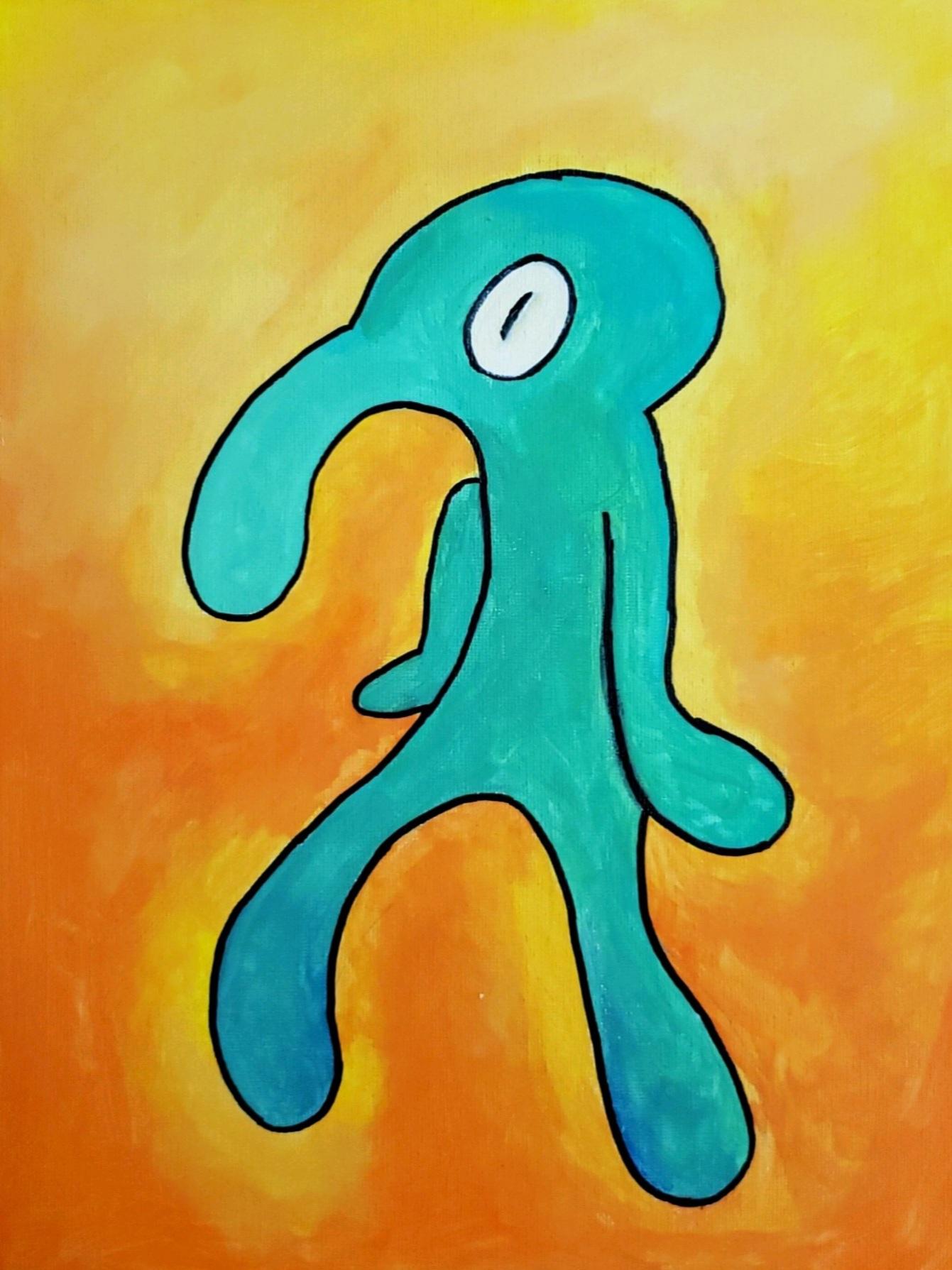Squidward Painting Wallpapers Top Free Squidward Painting Backgrounds