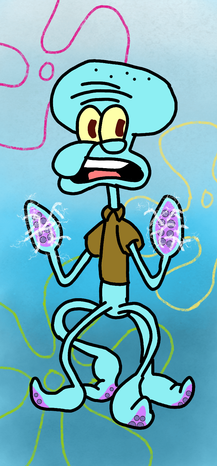 720x1544 Squidward phone wallpaper I made
