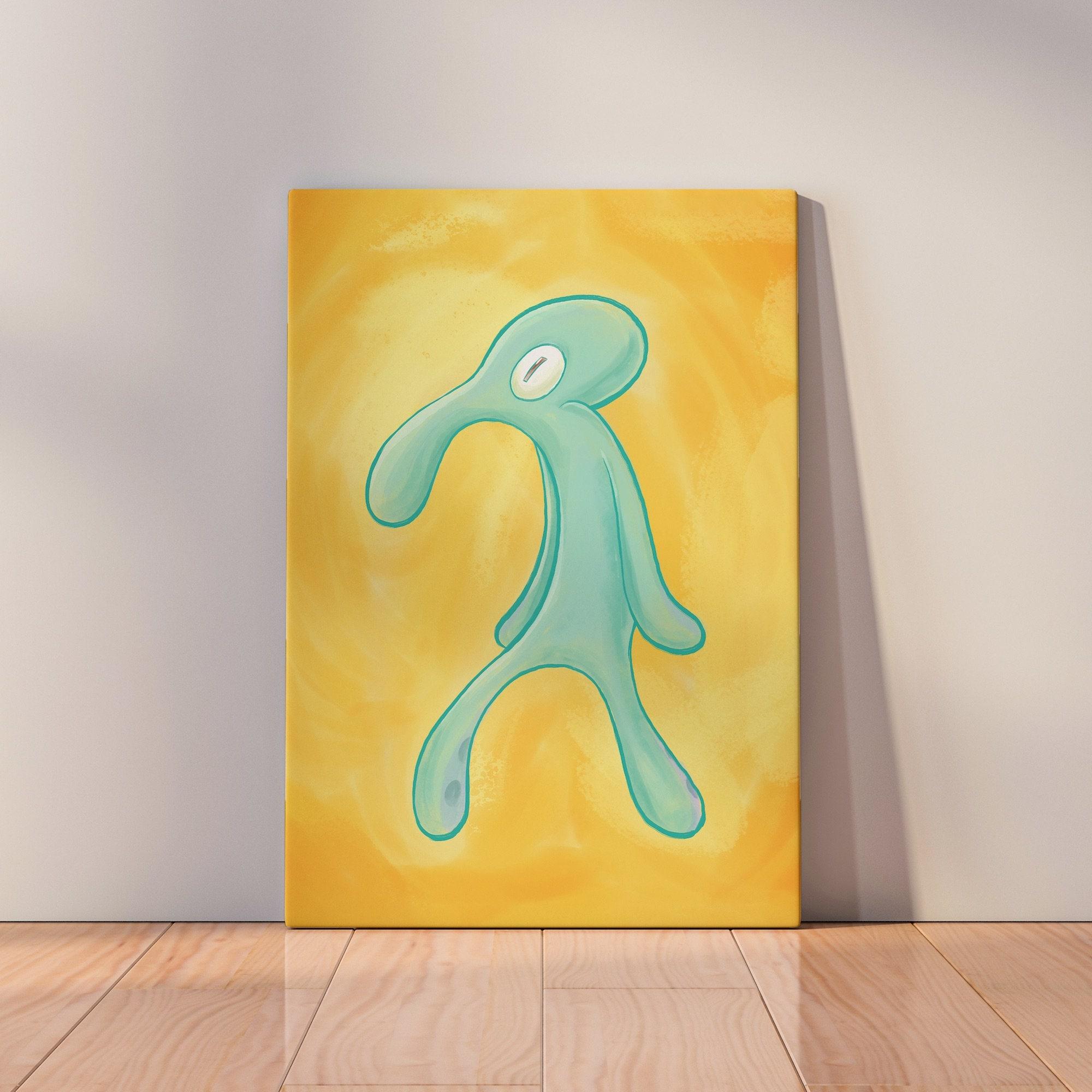 2000x2000 Buy Bold and Brash Canvas Squidward and Spongebob Wall Art Online in India