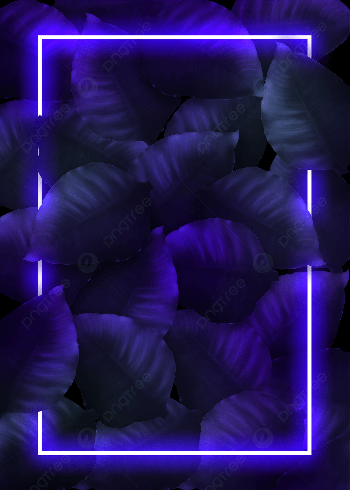 1200x1680 Purple Glowing Neon Plant Background Wallpaper Image For Free Download