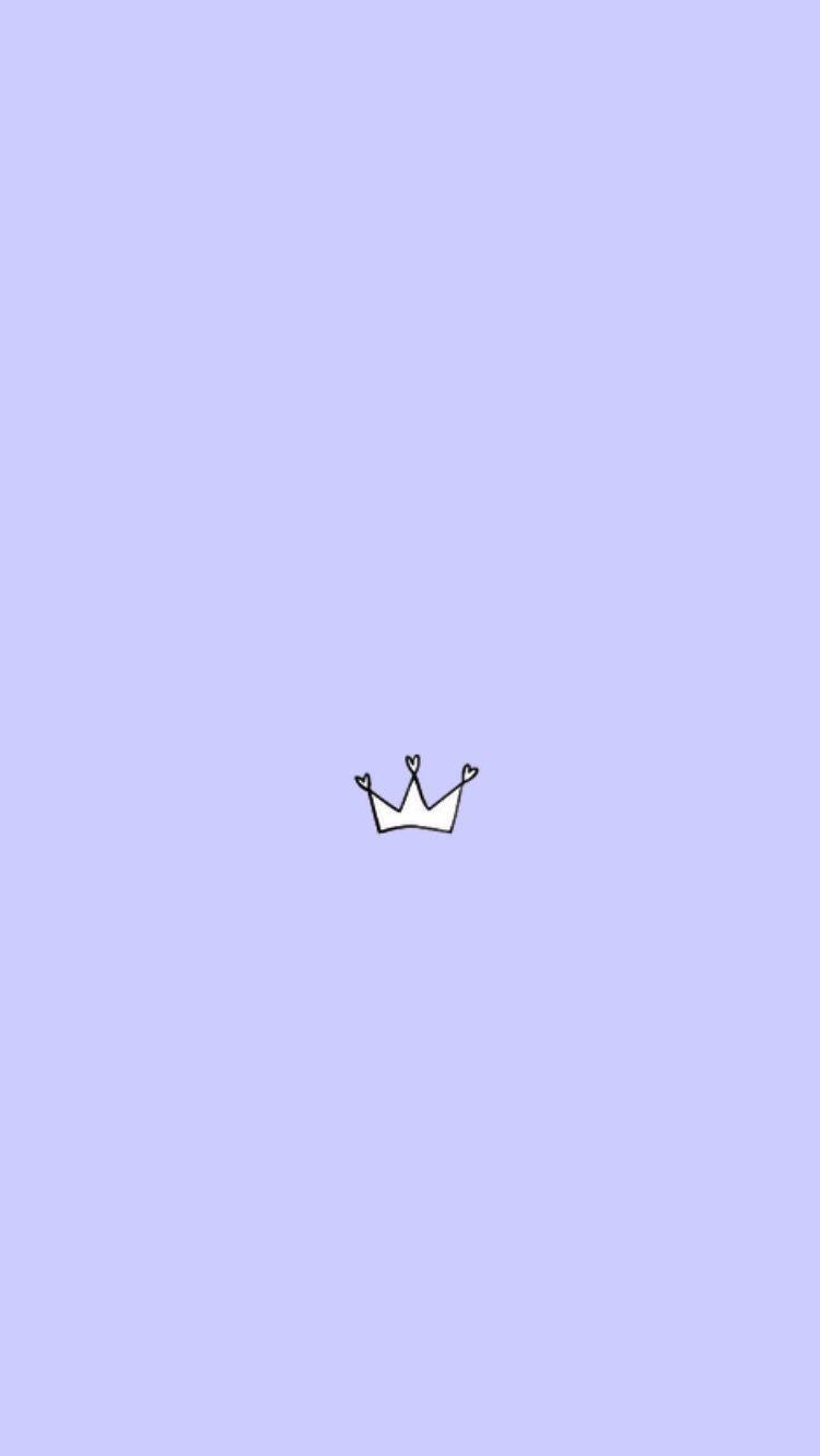 750x1331 Cute Simple Purple Wallpaper