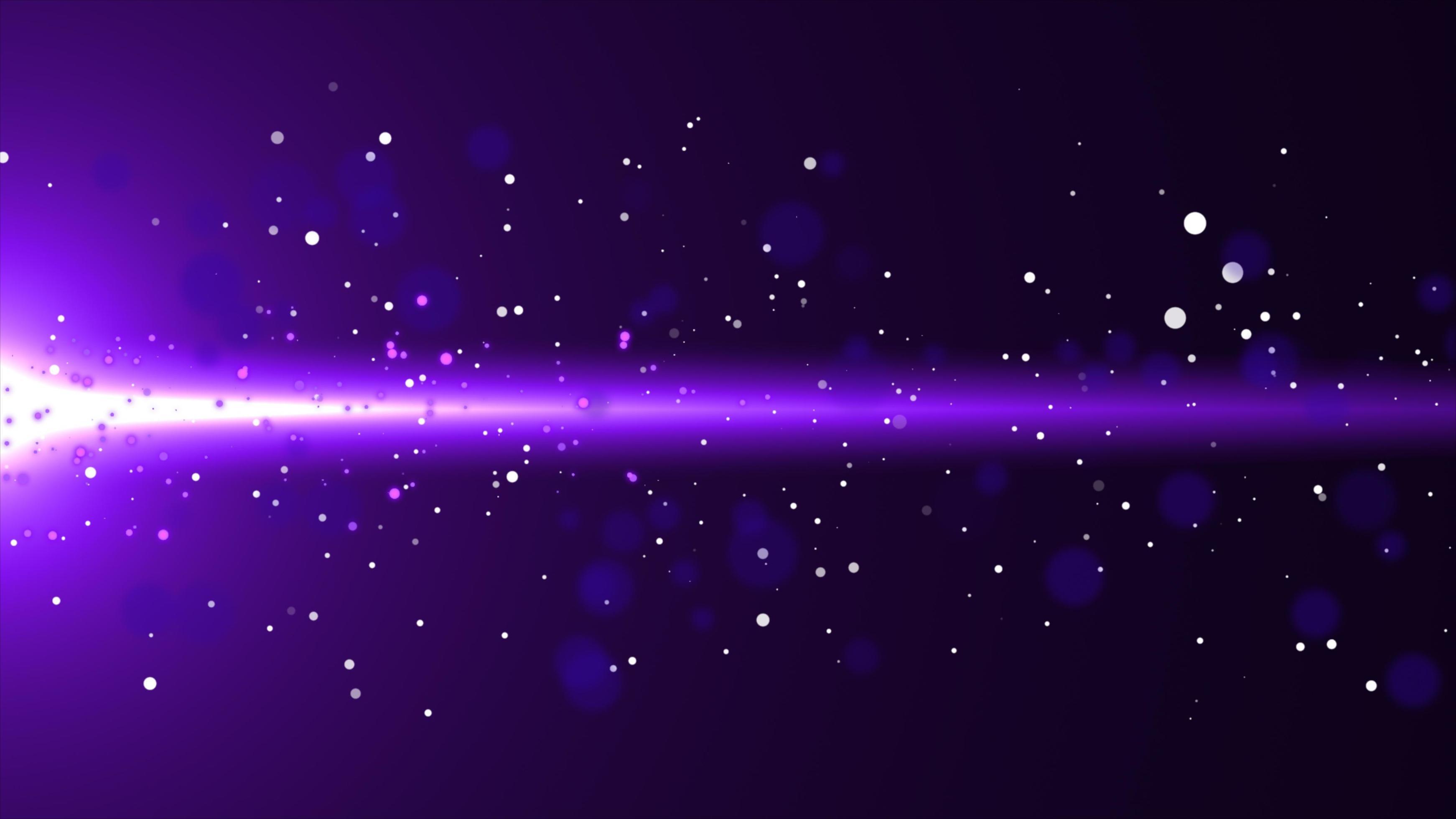 3484x1960 Purple flowing glow particle with flare background