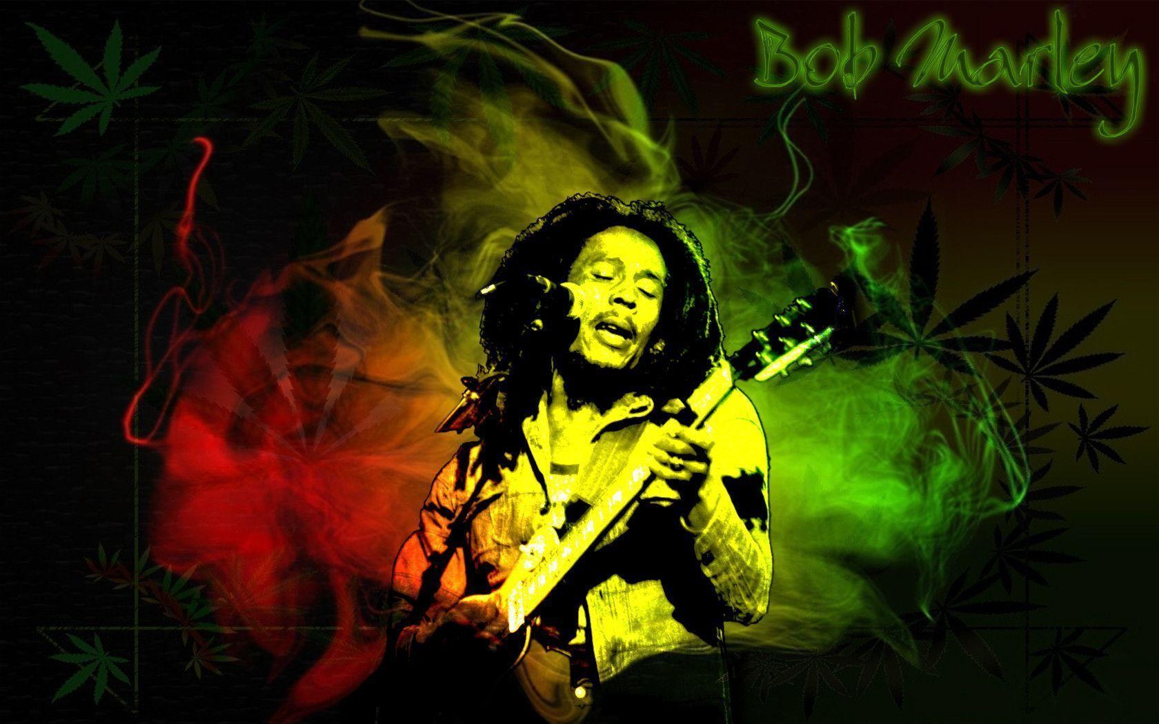 1680x1050 3D Weed Wallpaper