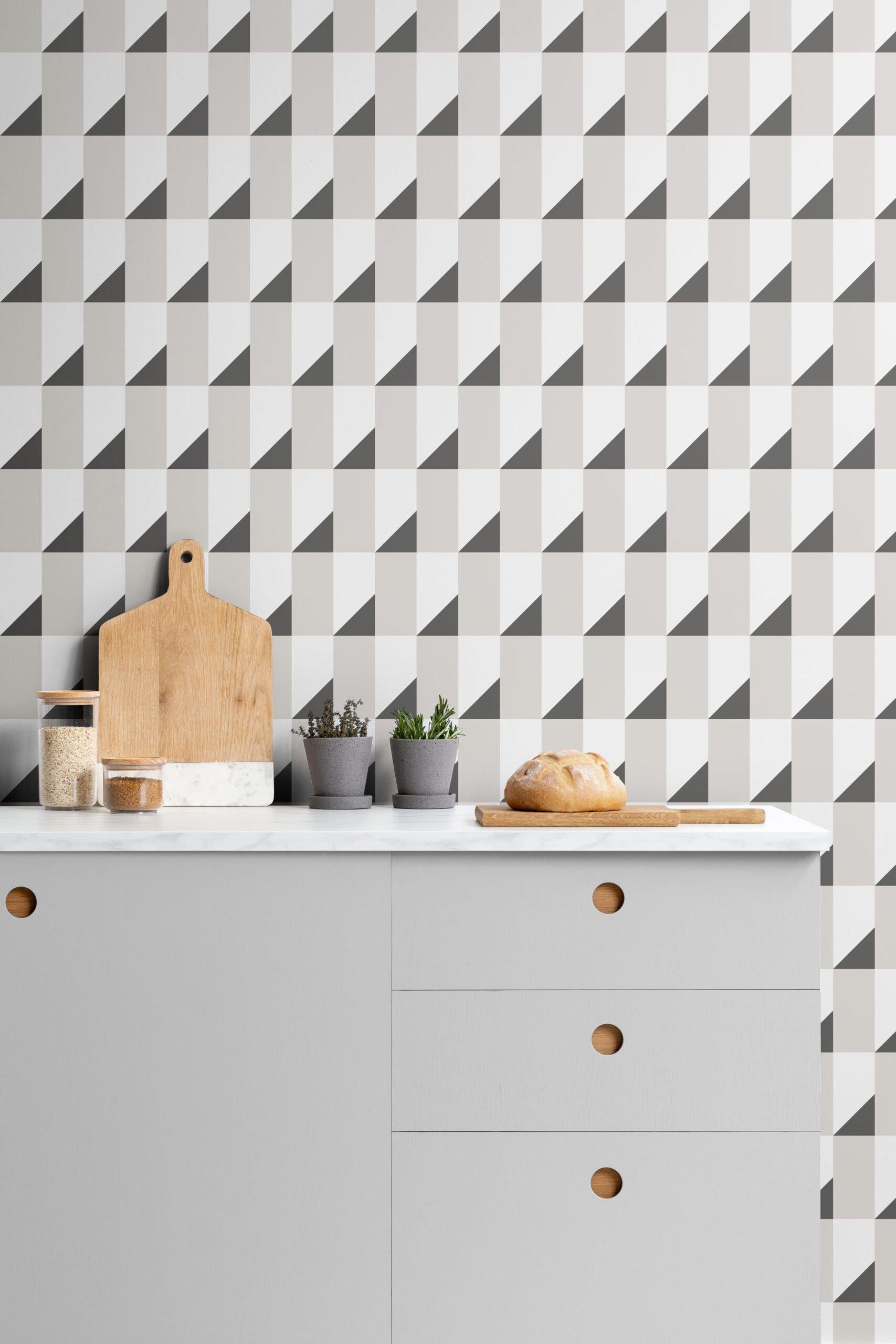 1707x2560 Minimalist Geometric 3D Illusion
