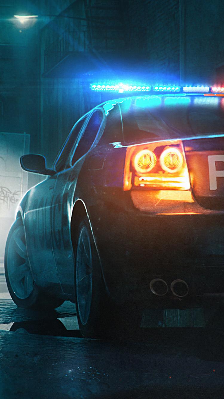 750x1334 Police Patrol Car Digital Art 5k iPhone iPhone 6S, iPhone 7 HD 4k Wallpaper, Image, Background, Photo and Picture