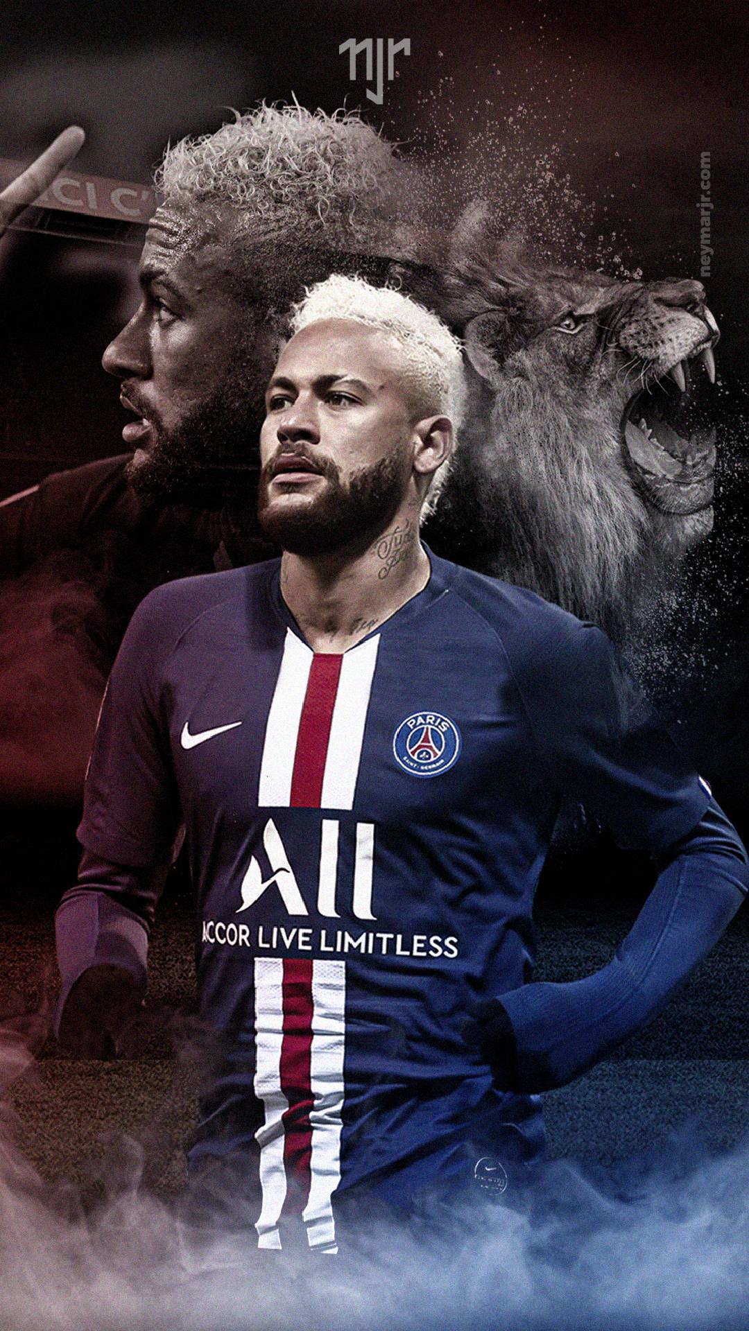 1080x1920 Download Neymar PSG Lion Wallpaper