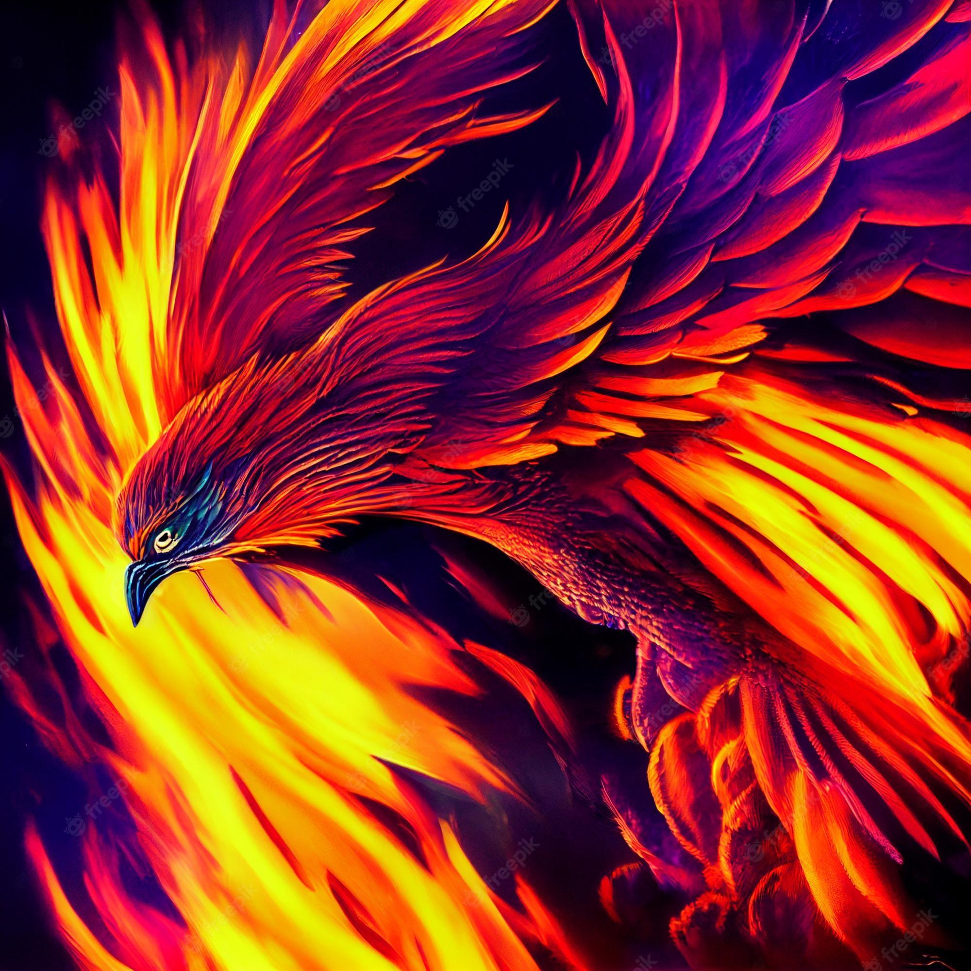 Blue Fire Phoenix Wallpapers - Top Free Blue Fire Phoenix Backgrounds ...