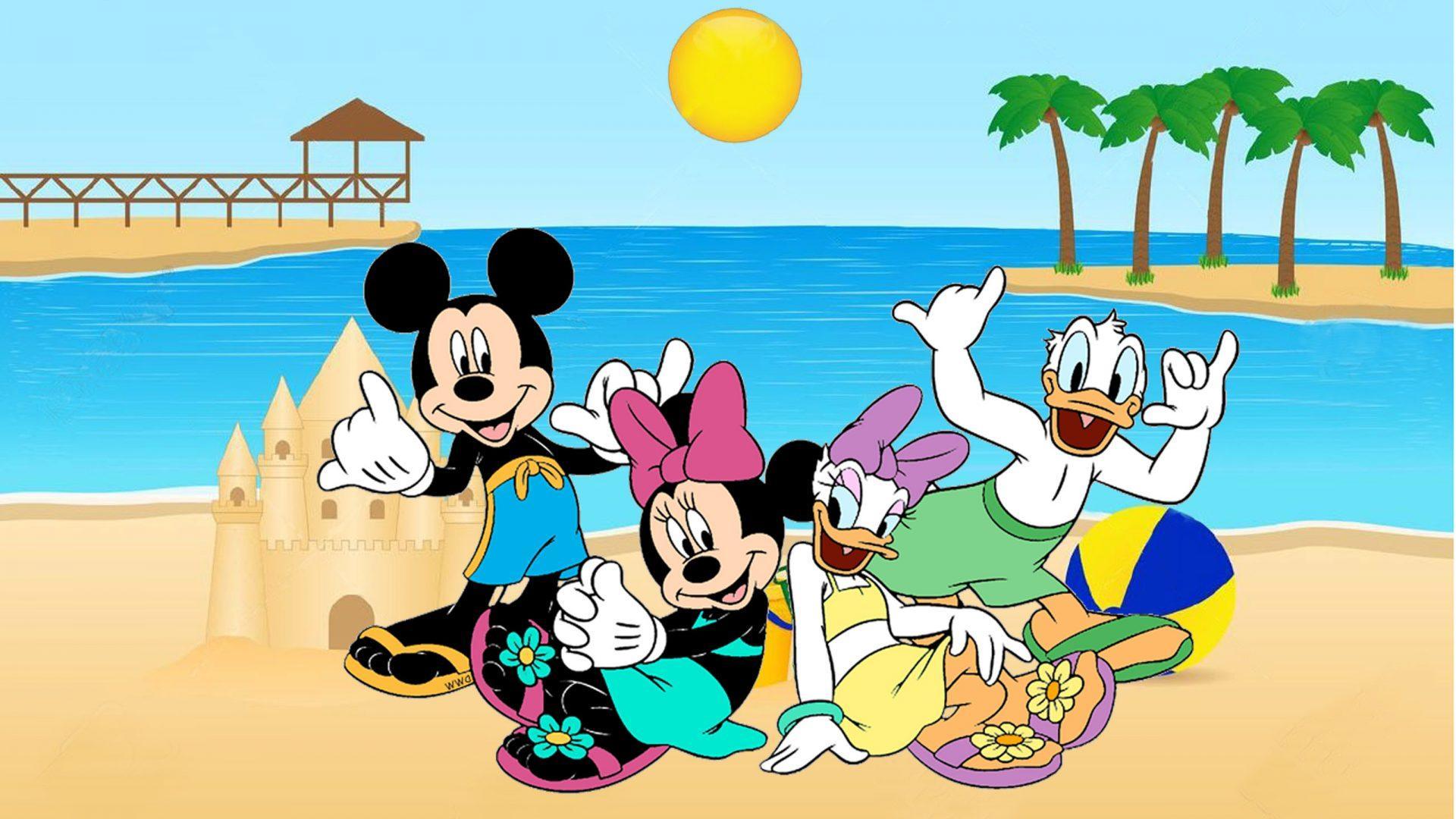 1920x1080 Mickey Beach Wallpaper