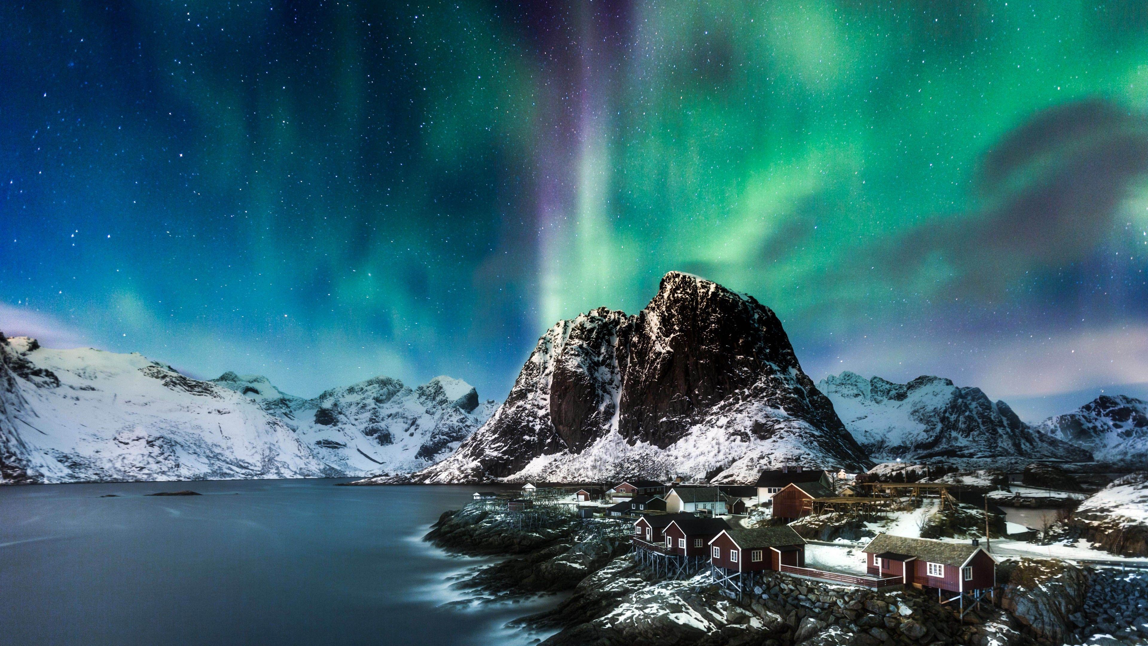 Northern Lights Mountains 4K Wallpapers - Top Free Northern Lights