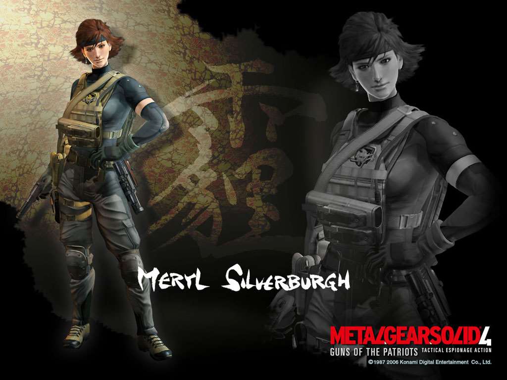 1024x768 Metal Gear Solid 4: Guns of the Patriots Official MGS4 Meryl Silverburgh Wallpaper Gear Solid 4: Guns of the Patriots Official MGS4 Meryl Silverburgh Wallpaper Background (1024 x 768)