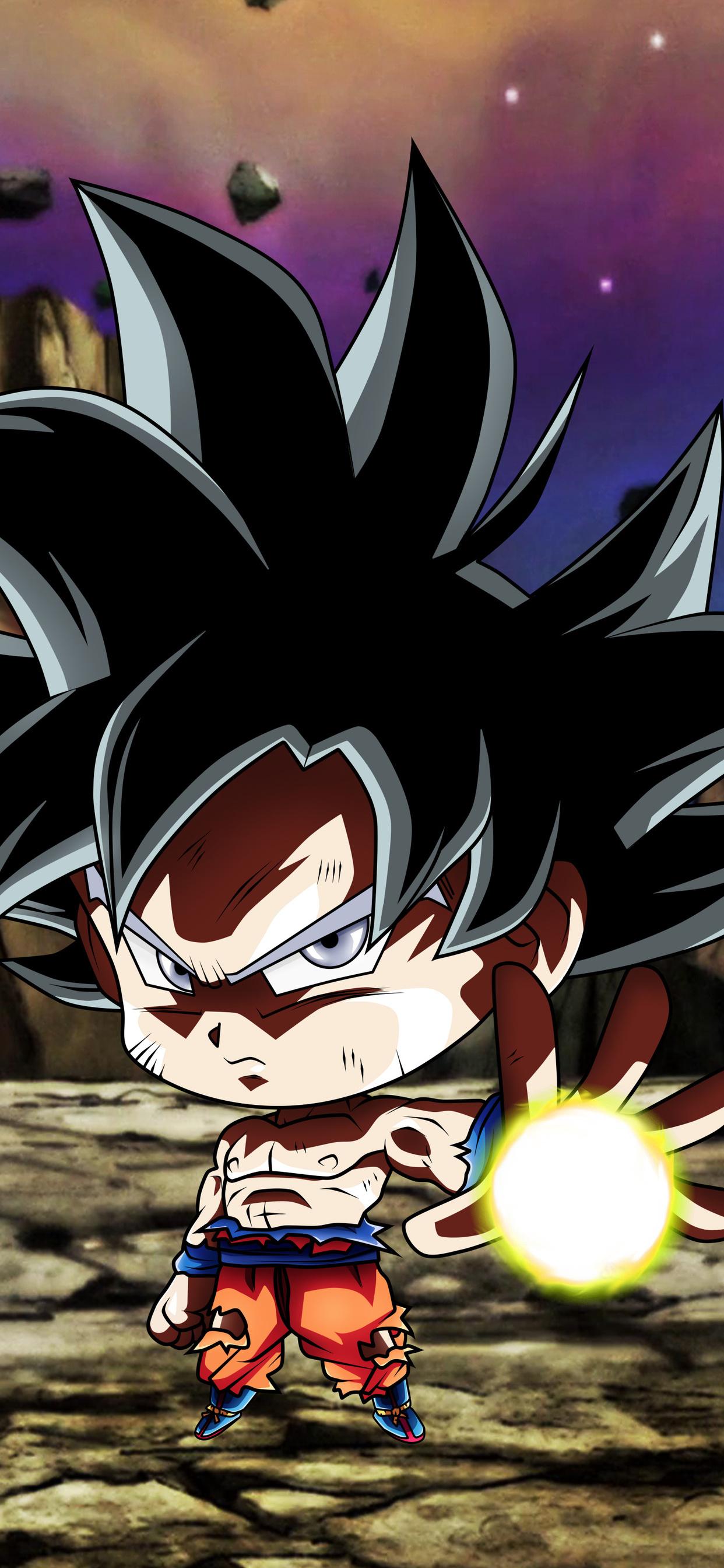 1242x2688 Chibi Frieza Goku Ultra Instinct Dragon Ball iPhone XS MAX HD 4k Wallpaper, Image, Background, Photo and Picture