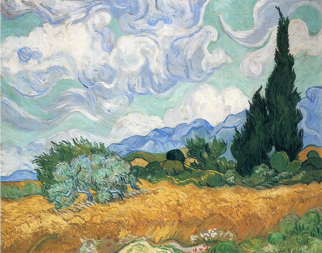 1370x1080 Free Download Van Gogh HD Wallpaper