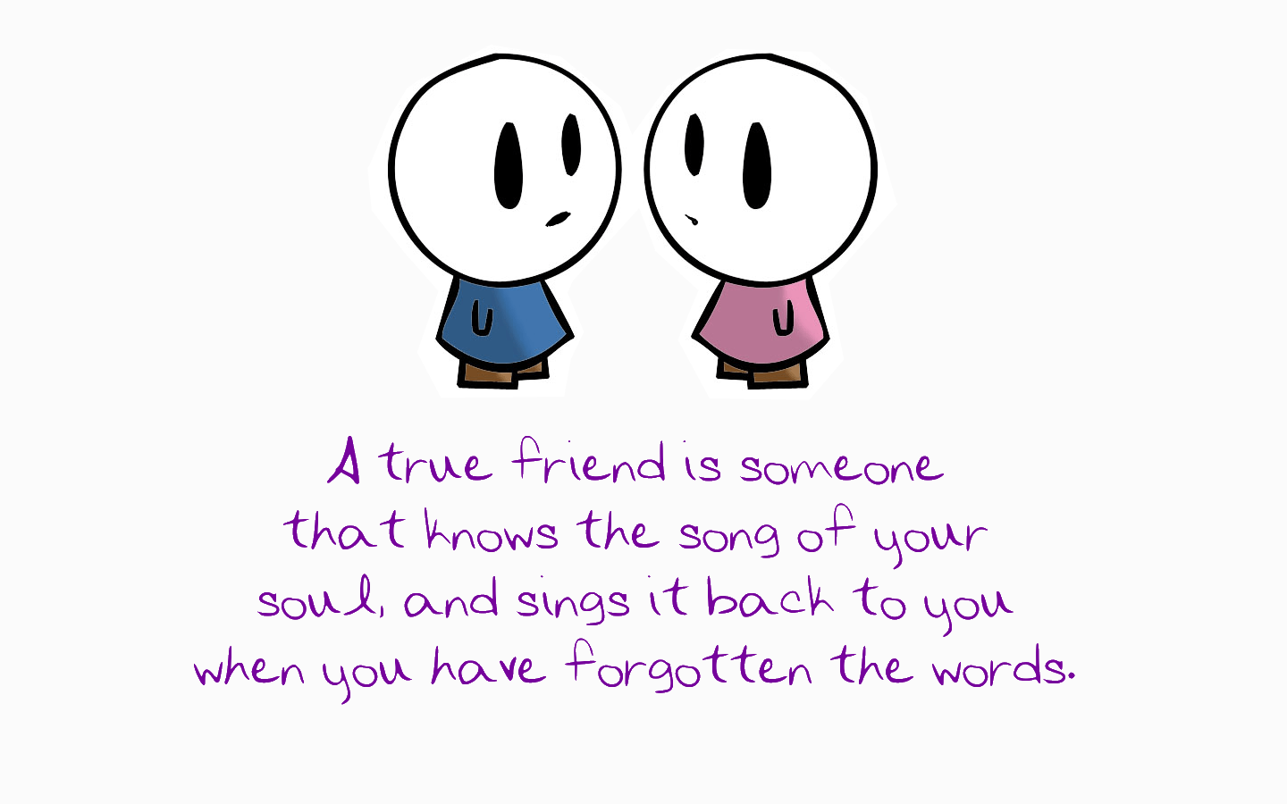 1440x900 Cute Friend Wallpaper