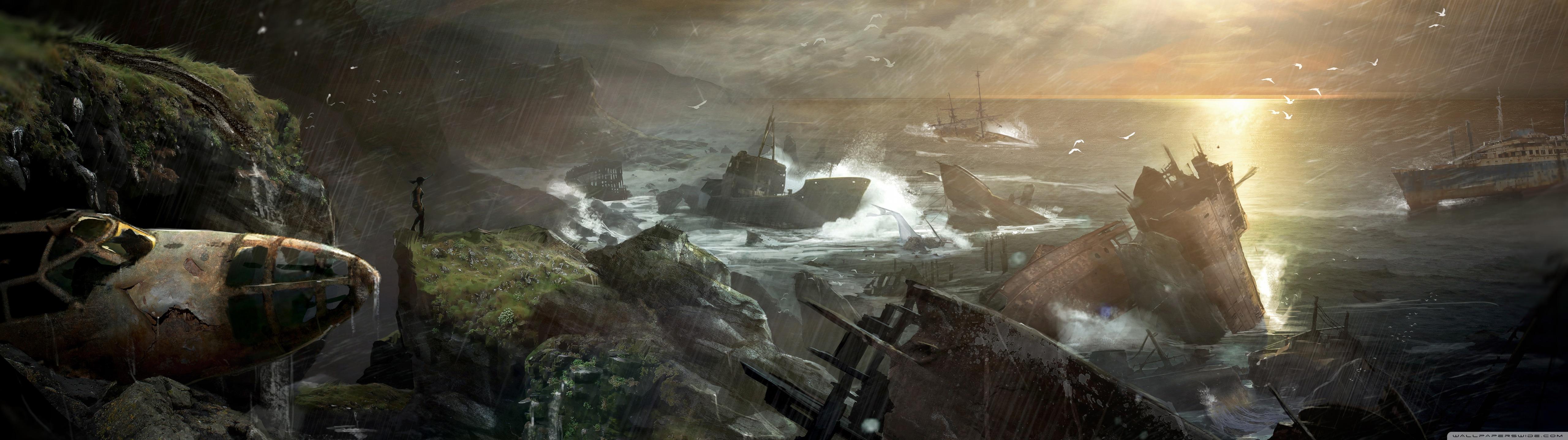 5120x1440 Tomb Raider 2012 Video Game Vista Ultra HD Desktop Background Wallpaper for 4K UHD TV : Widescreen & UltraWide Desktop & Laptop : Multi Display, Dual Monitor : Tablet