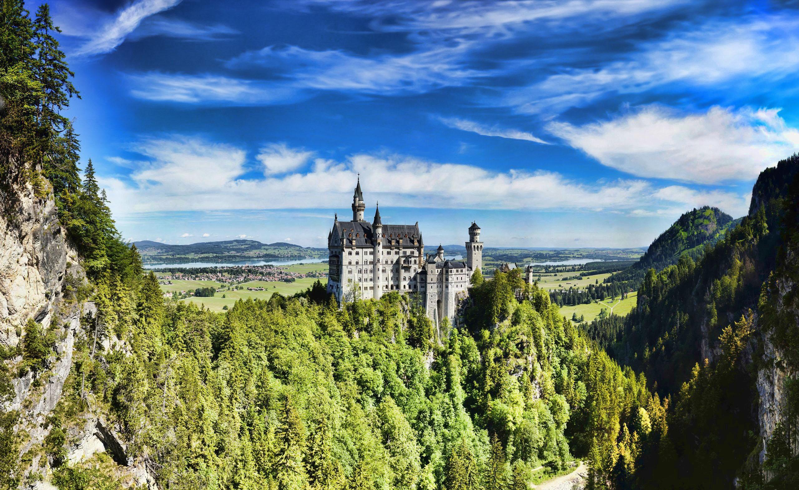 2560x1570 castle, Germany, Summer, Sky, Neuschwanstein, Bavaria Wallpaper HD / Desktop and Mobile Background
