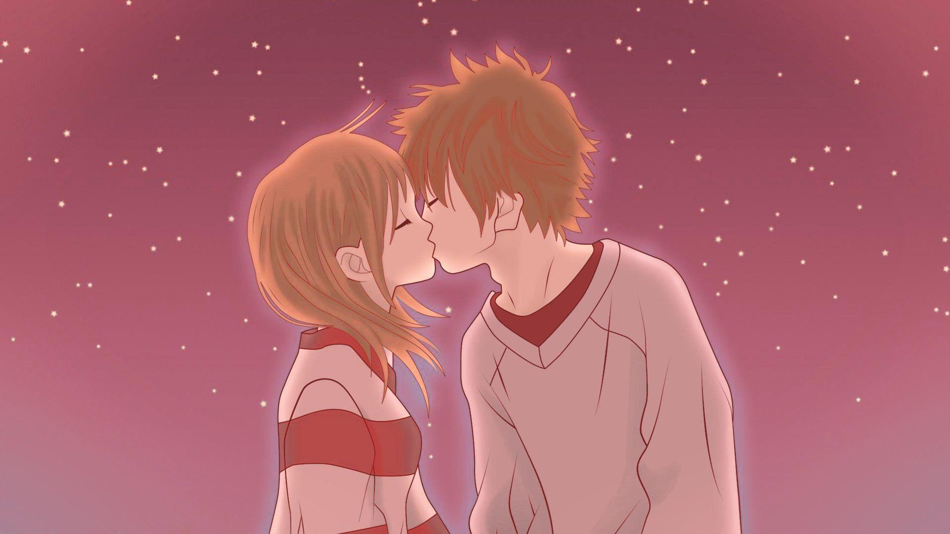 Anime Kiss Wallpaper - Download to your mobile from PHONEKY