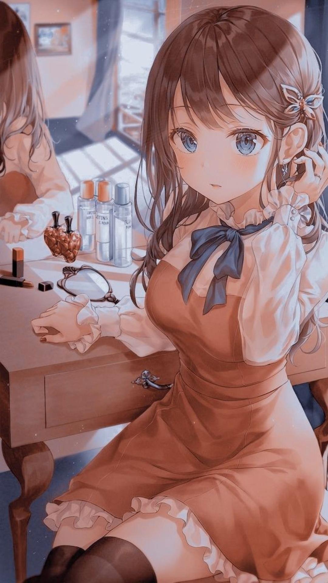 1080x1920 Brown Hair Anime Wallpaper Brown Hair Anime Wallpaper Download